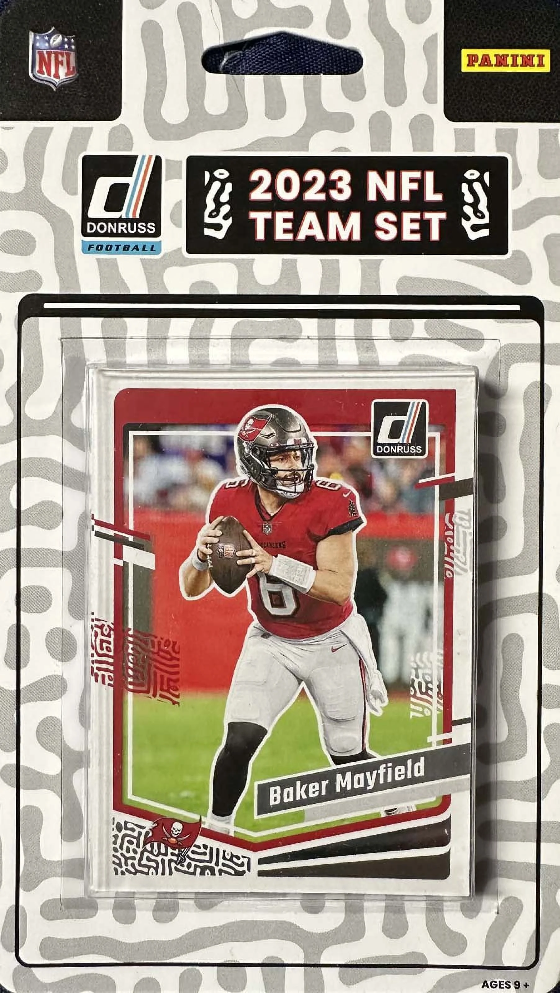Tampa Bay Buccaneers 2023 Donruss Factory Sealed 10 Card Team Set Featuring Baker Mayfield and Mike Evans Plus Calijak Kancey and YaYa Diaby Rated Rookie Cards