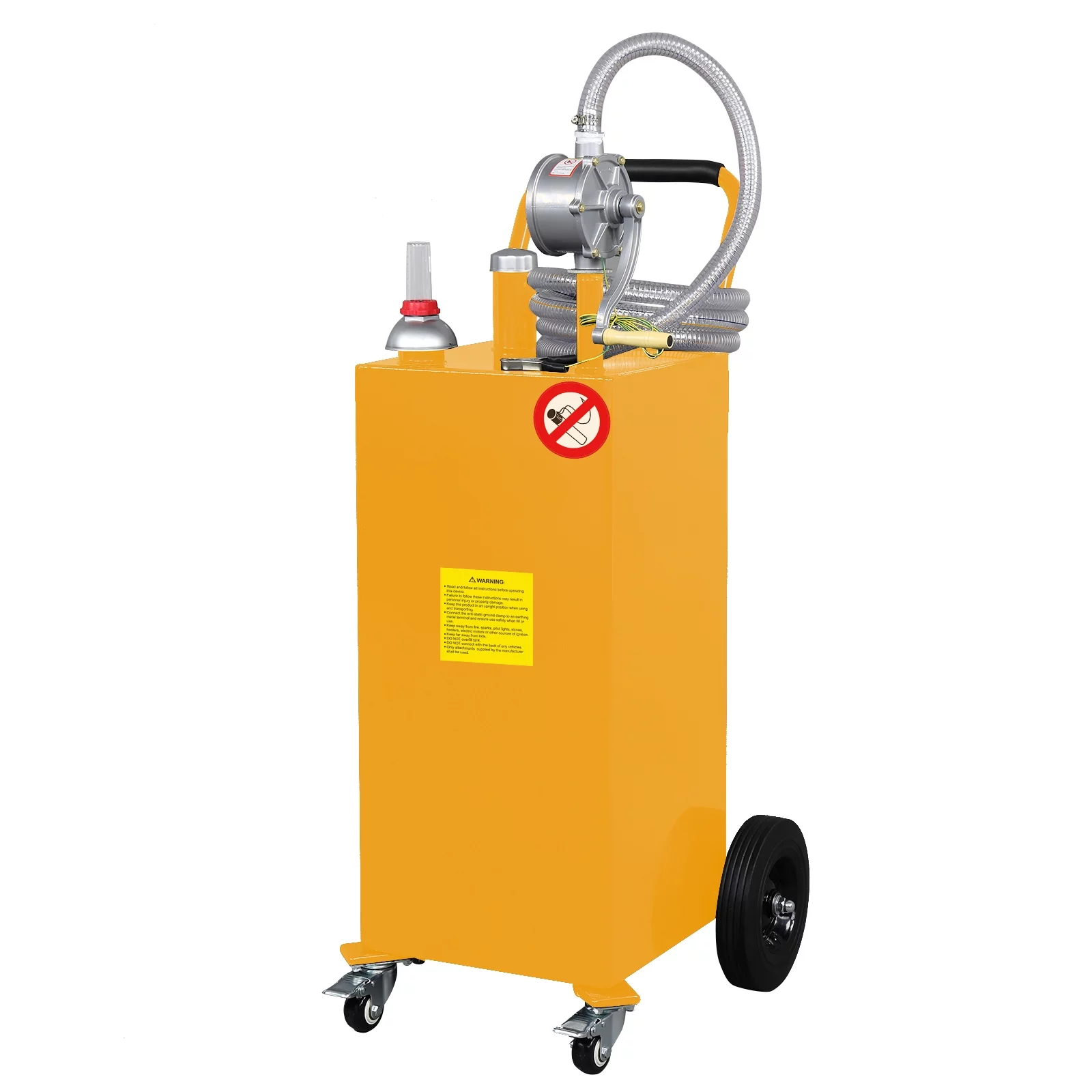 UBesGoo 35 Gallon Gas Caddy, Portable Fuel Tank with Wheels, Kerosene Storage Container