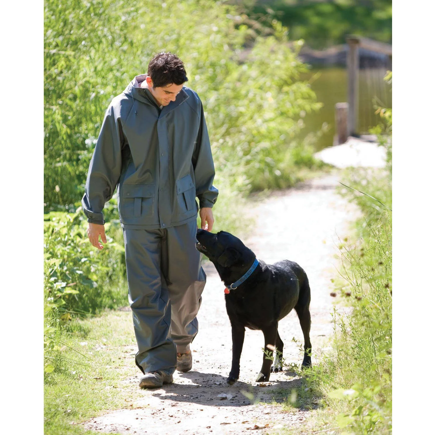 Men's .35mm PVC/Polyester Rain Suit