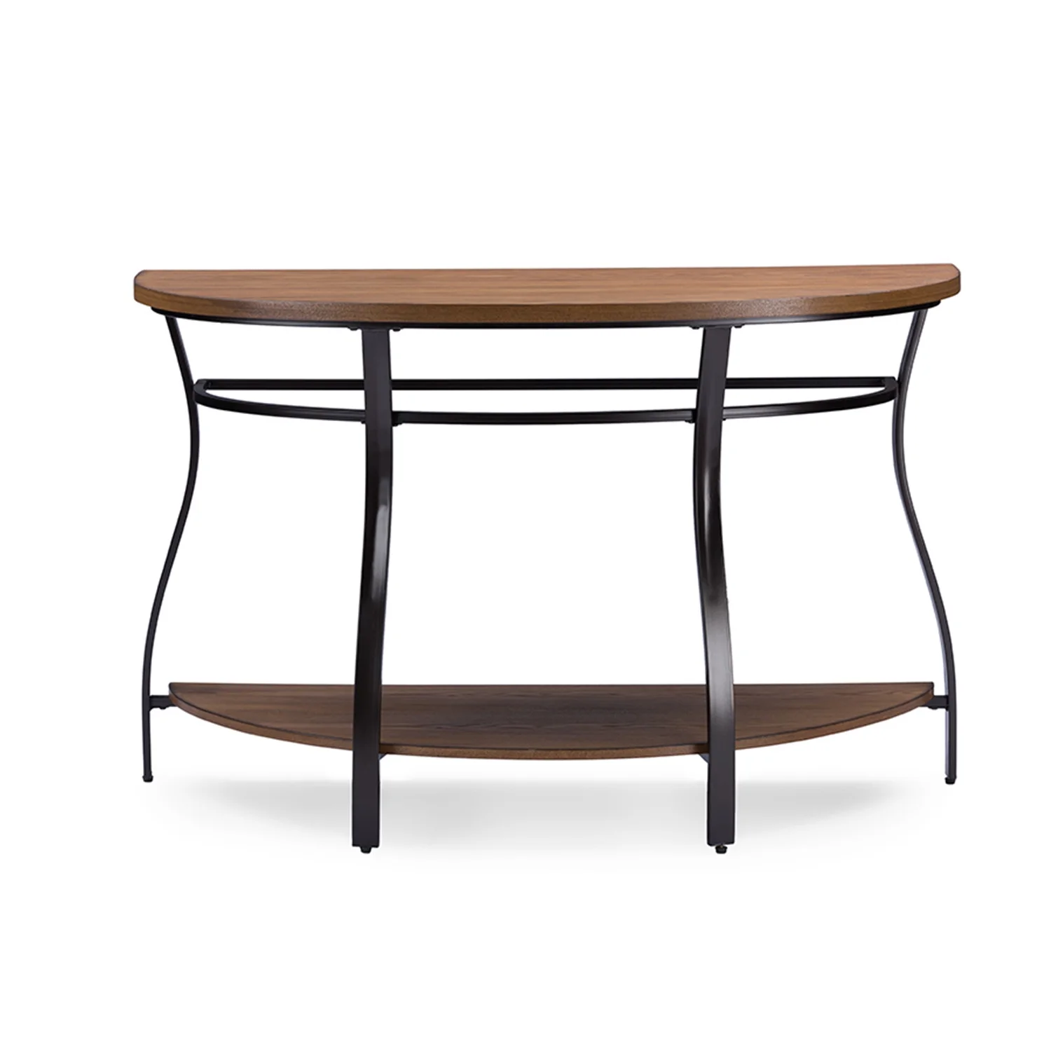 Baxton Studio Newcastle Wood and Metal Console Table