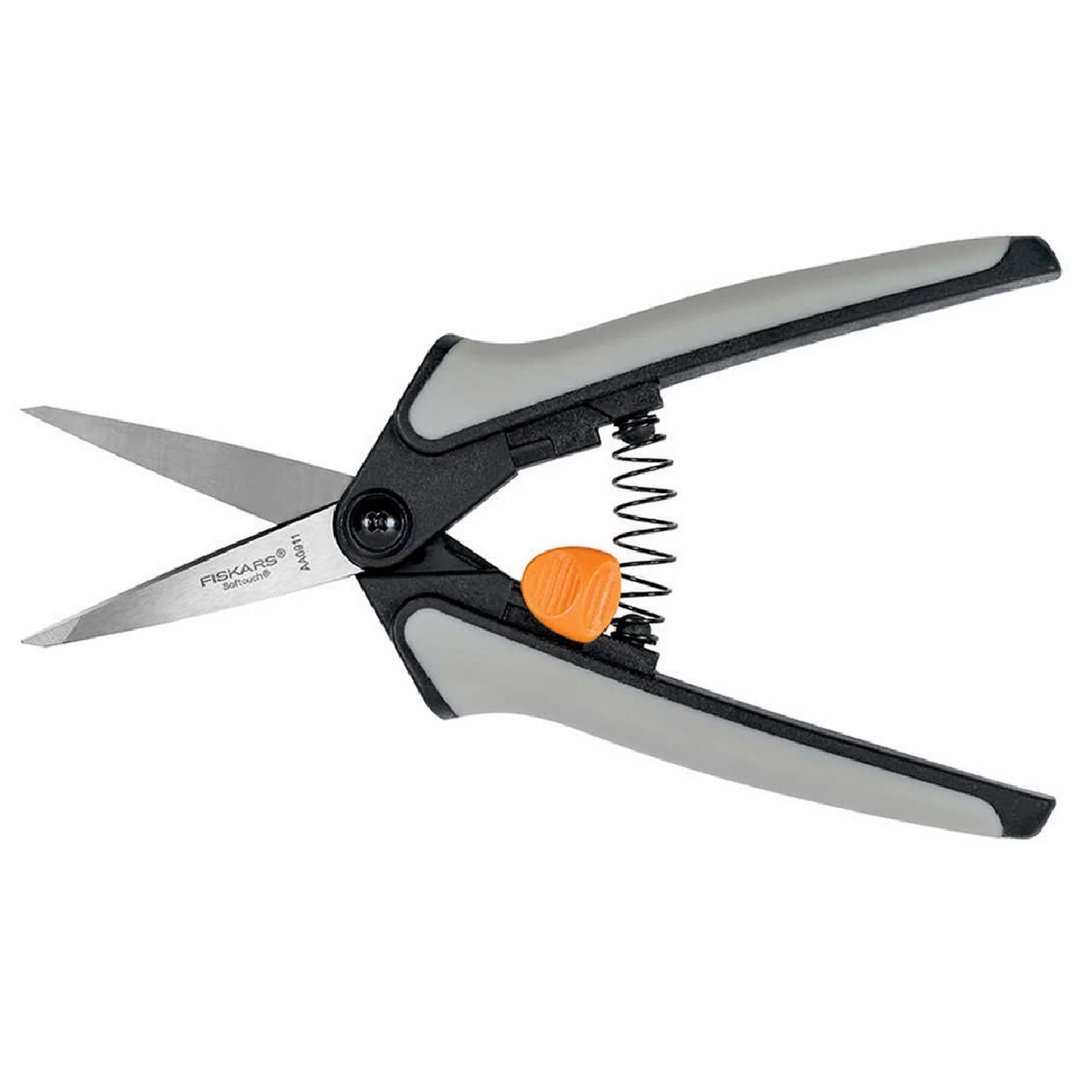 Fiskars Micro Tip Pruning Snips, Soft Touch, Heavy Duty, Garden Shear