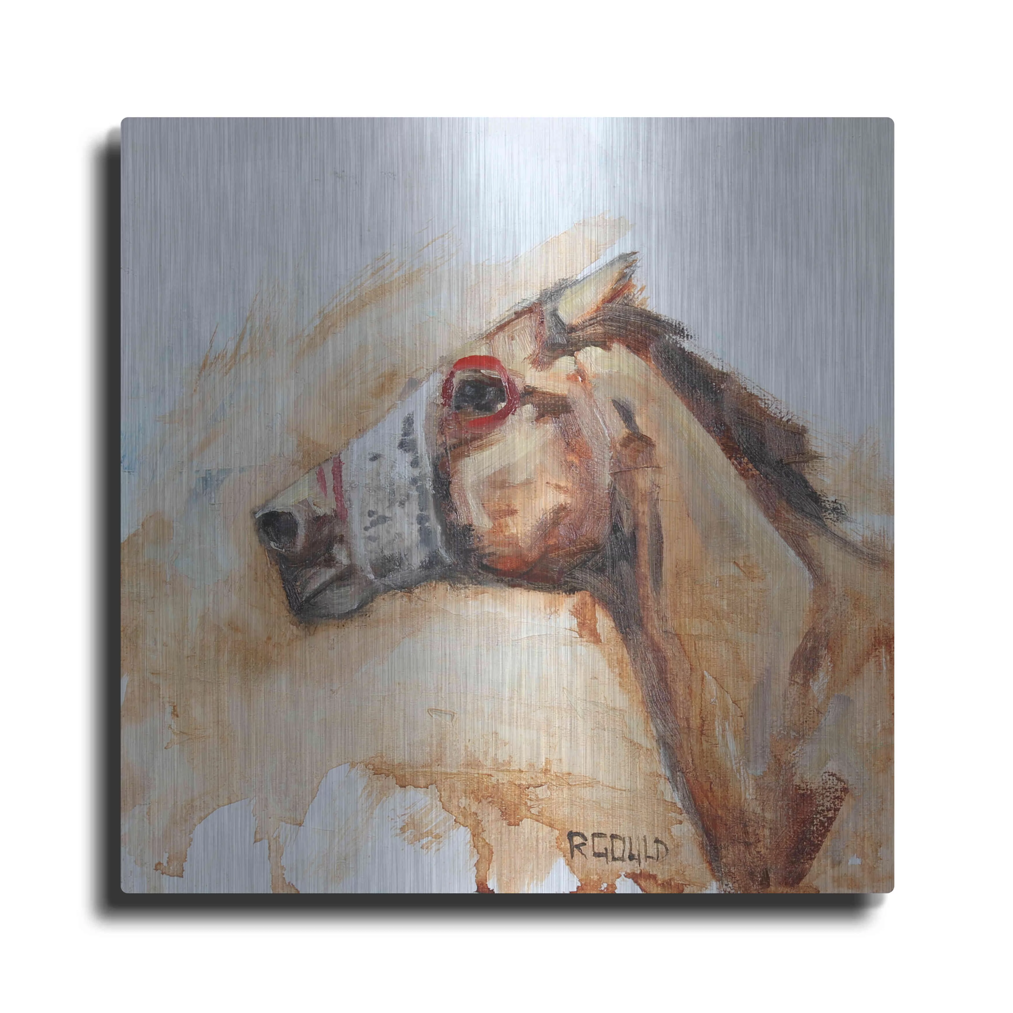 Luxe Metal Art 'Racin'' by Renee Gould, Metal Wall Art, 36