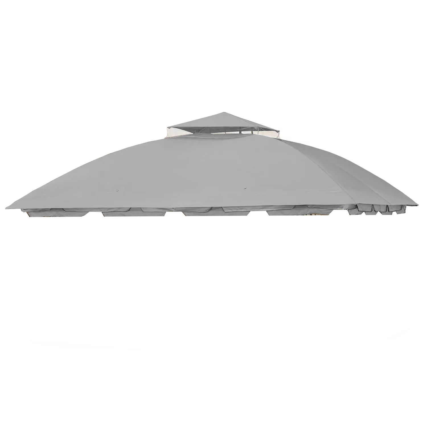 Garden Winds Replacement Canopy Top Cover for the South Hampton Gazebo - Slate Gray