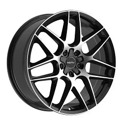 17x7.5 Motiv 435MB Foil Machined Black Wheel 5x112/5x4.5 (40mm)