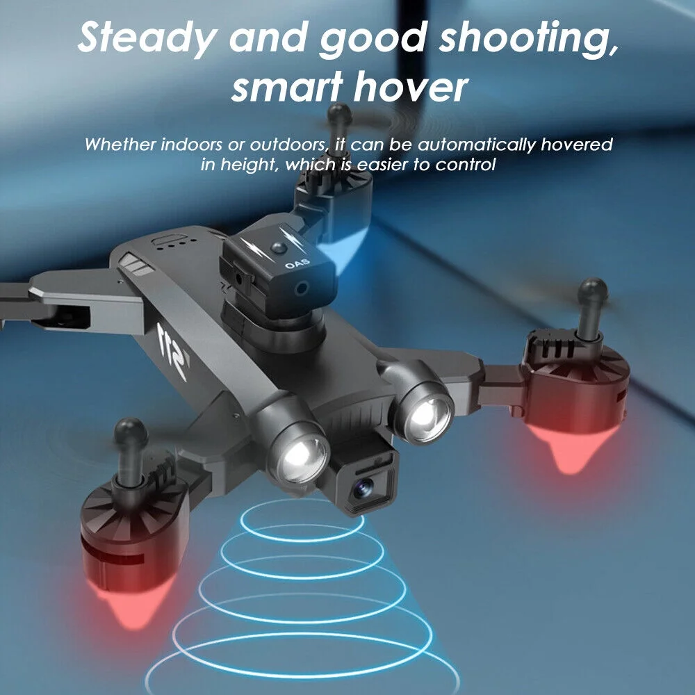 JahyShow 2023 New RC Drone w/8K HD Dual Camera WiFi FPV Foldable Quadcopter +3 Battery