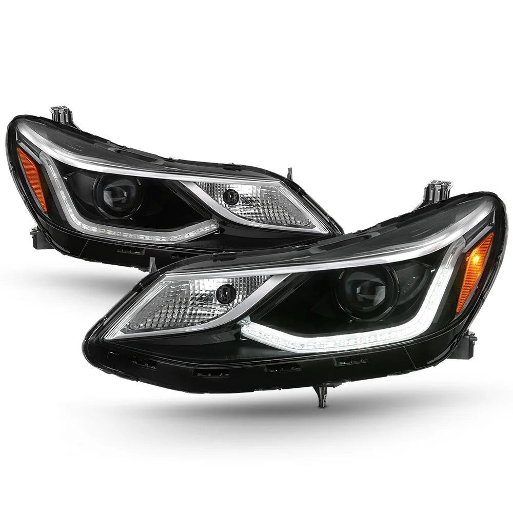 AKKON - For 2016 2017 2018 2019 Chevy Cruze 4Door LED Halogen DRL Projector Headlights Headlamps LH+RH Pair Replacement