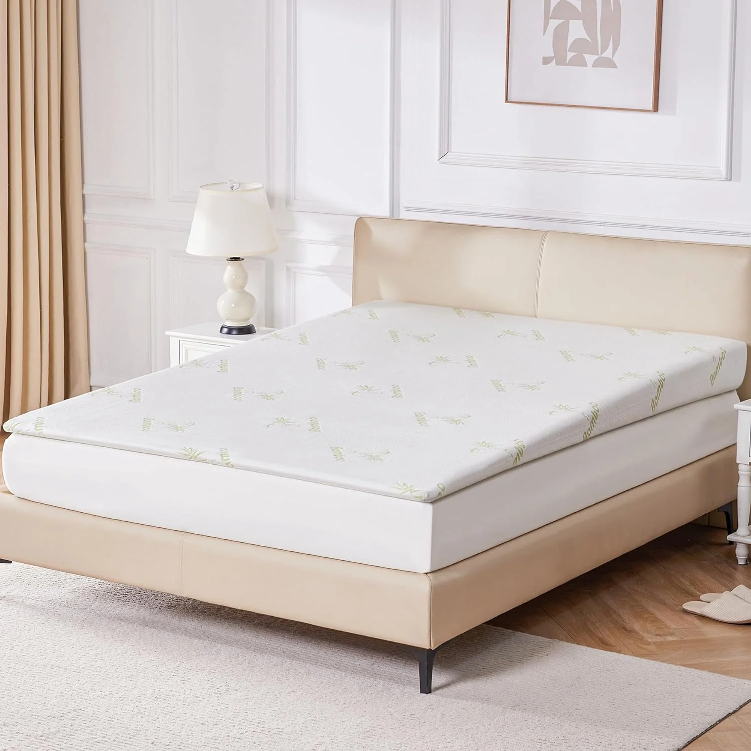 YILAN Bed Wedge Mattress Elevator 7-Inch Inclined Mattress Topper for Acid Reflux, GERD, Snoring, Neck & Back Pain, Under Bed Foam Matress Support with Washable Cover & Non-Slip Bottom (Queen)