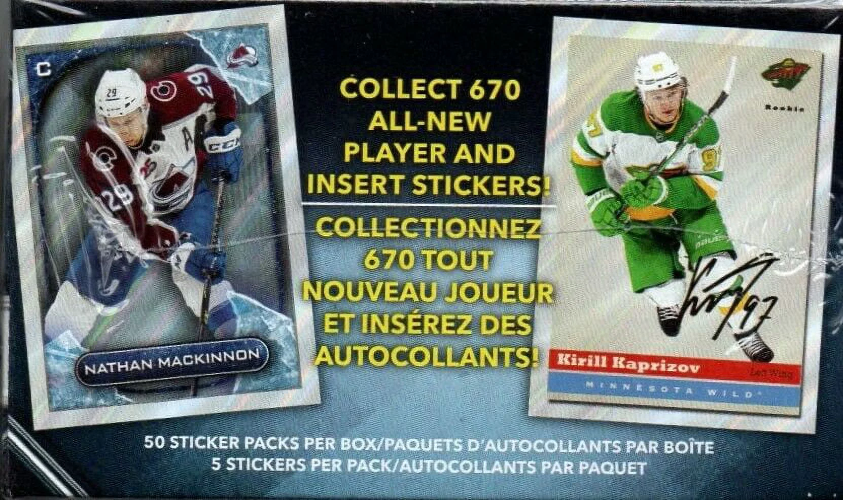 2021-22 Topps NHL Hockey Sticker Collection Box
