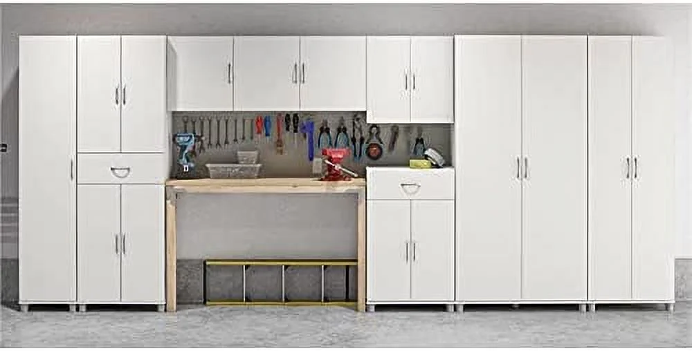 GEROBOOM Engineered Wood Transitional 54" Wall Cabinet in White