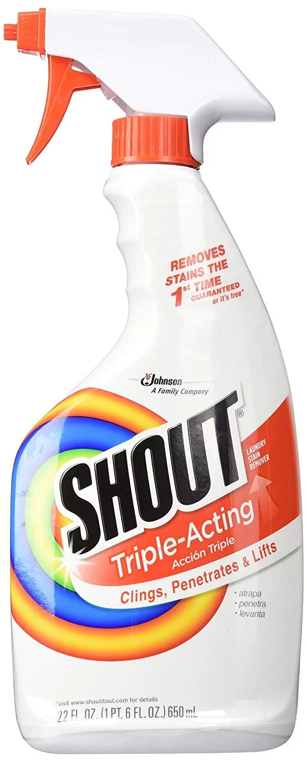 Shout Triple-Acting Laundry Stain Remover Spray, 22 fl oz