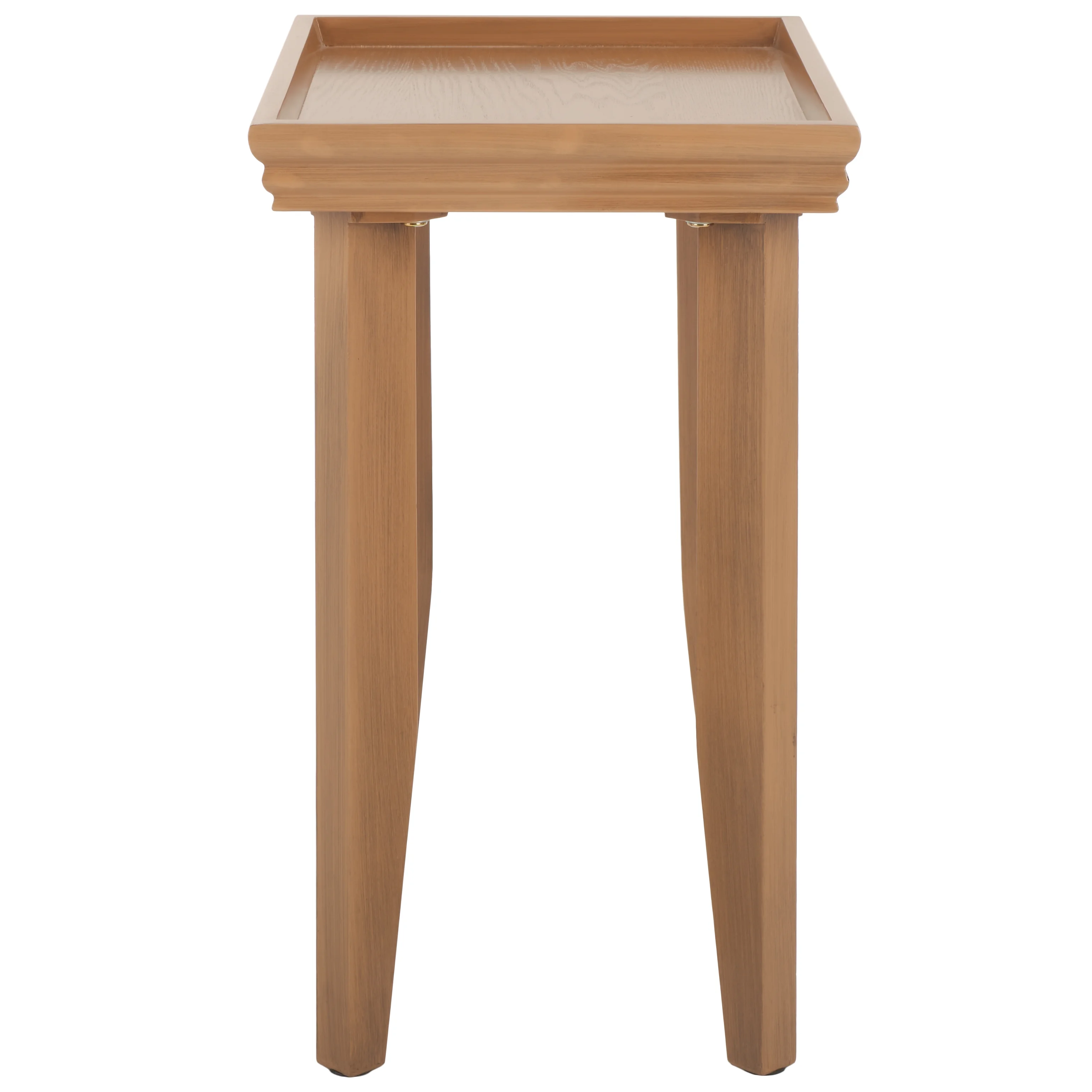 SAFAVIEH Naios Amish Style Rectangle Accent Table, Sand (20.1 in. W x 14.2 in. D x 22.8 in. H)