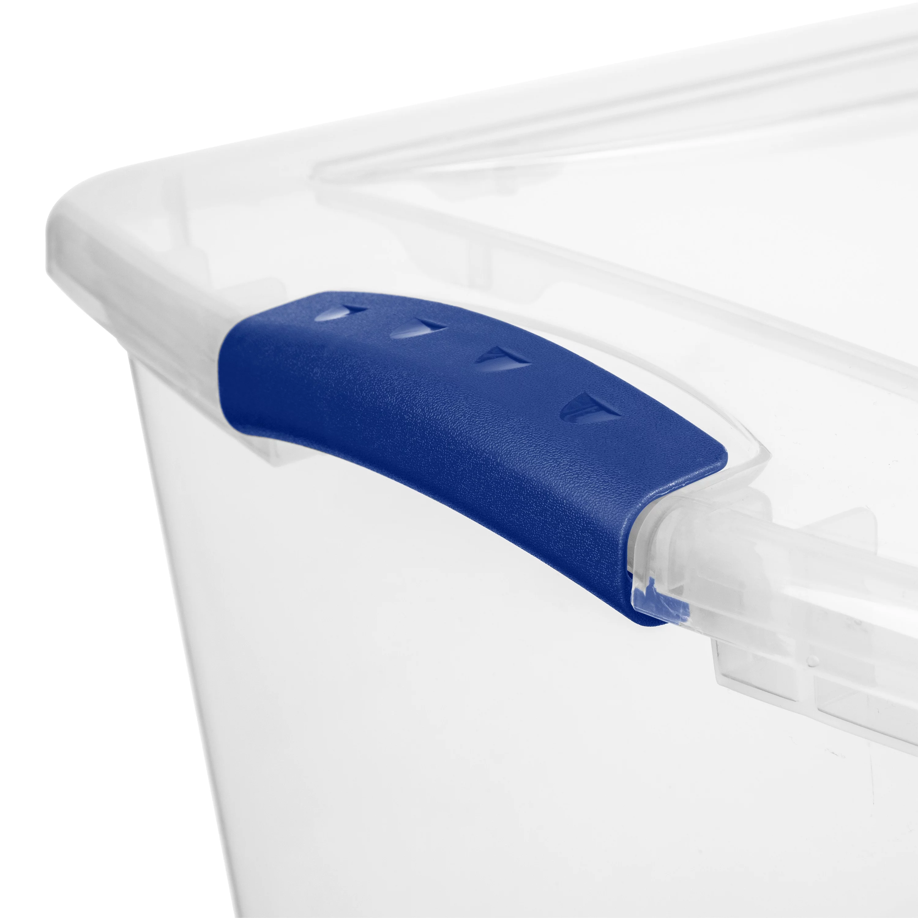 (2 pack) Sterilite 66 Quart. Latch Box Plastic, Stadium Blue, Set of 6