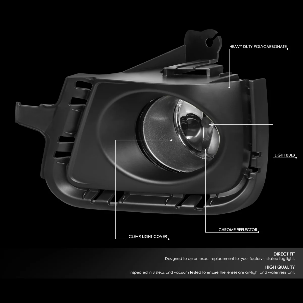 DNA Motoring FL-ZTL-281-CH For 2012 to 2014 Toyota Prius C Pair Front Bumper Driving Fog Light Lamp+Bezel+Switch Clear Lens 13