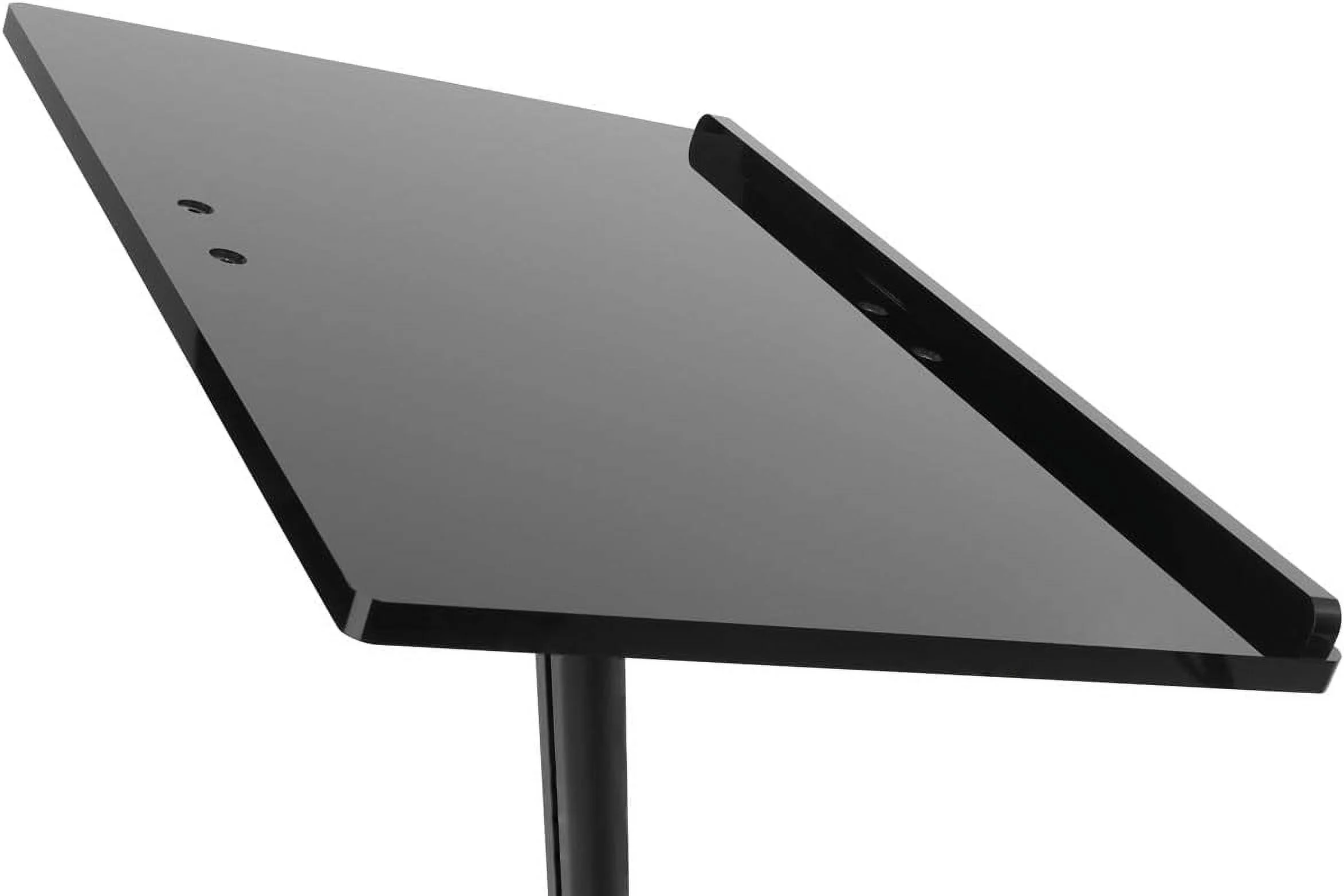 CLRLECBNDB Floor Standing Speaking Podium, Slanted Top, Quick Assembly, Black