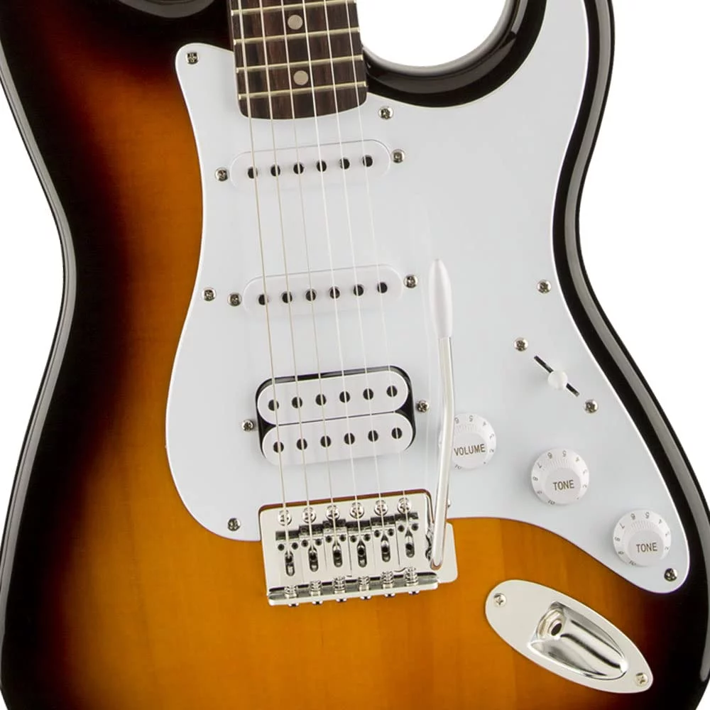 Fender Squier 310005532 25.5 Inches Lindenwood Bullet Fat Stratocaster Right Handed Electric Guitar (Own Sunburst, Brown, 6 Strings) 2023 - Sunburst