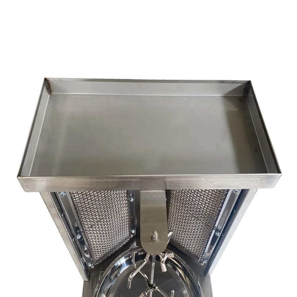 Techtongda Shawarma Machine Gas Kebab Gyro Grill Machine Vertical Broiler with 2 Burner
