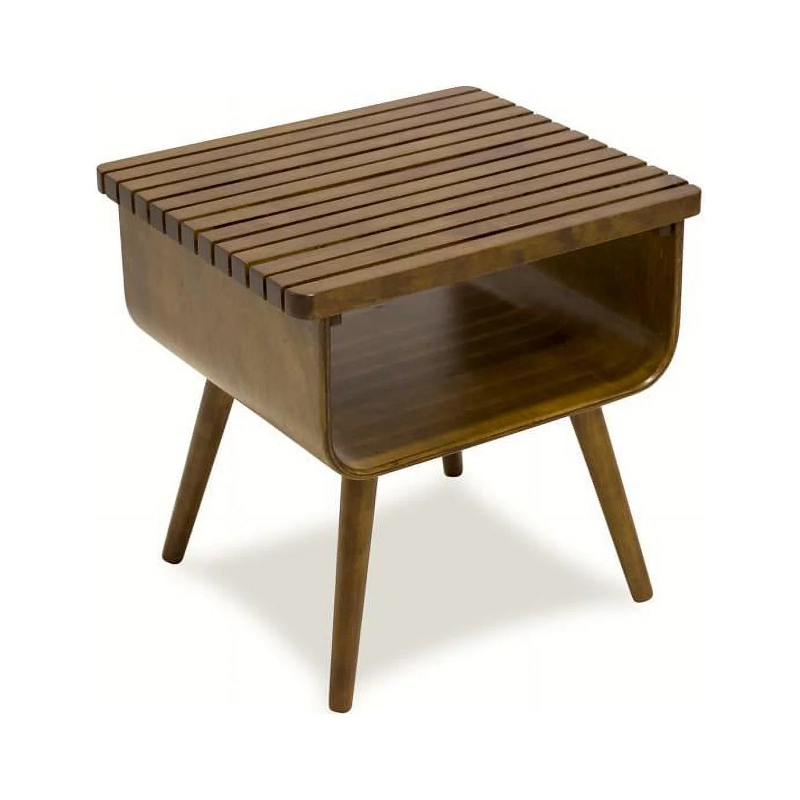 Home Square 2 Piece Living Room Set with Coffee Table and End Table in Walnut