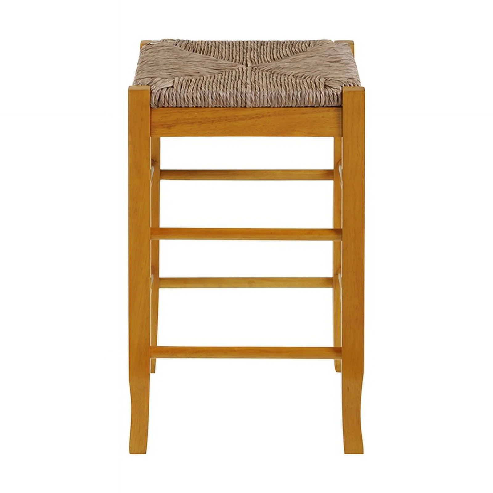 Boraam Square Rush Backless Counter Stool - Oak