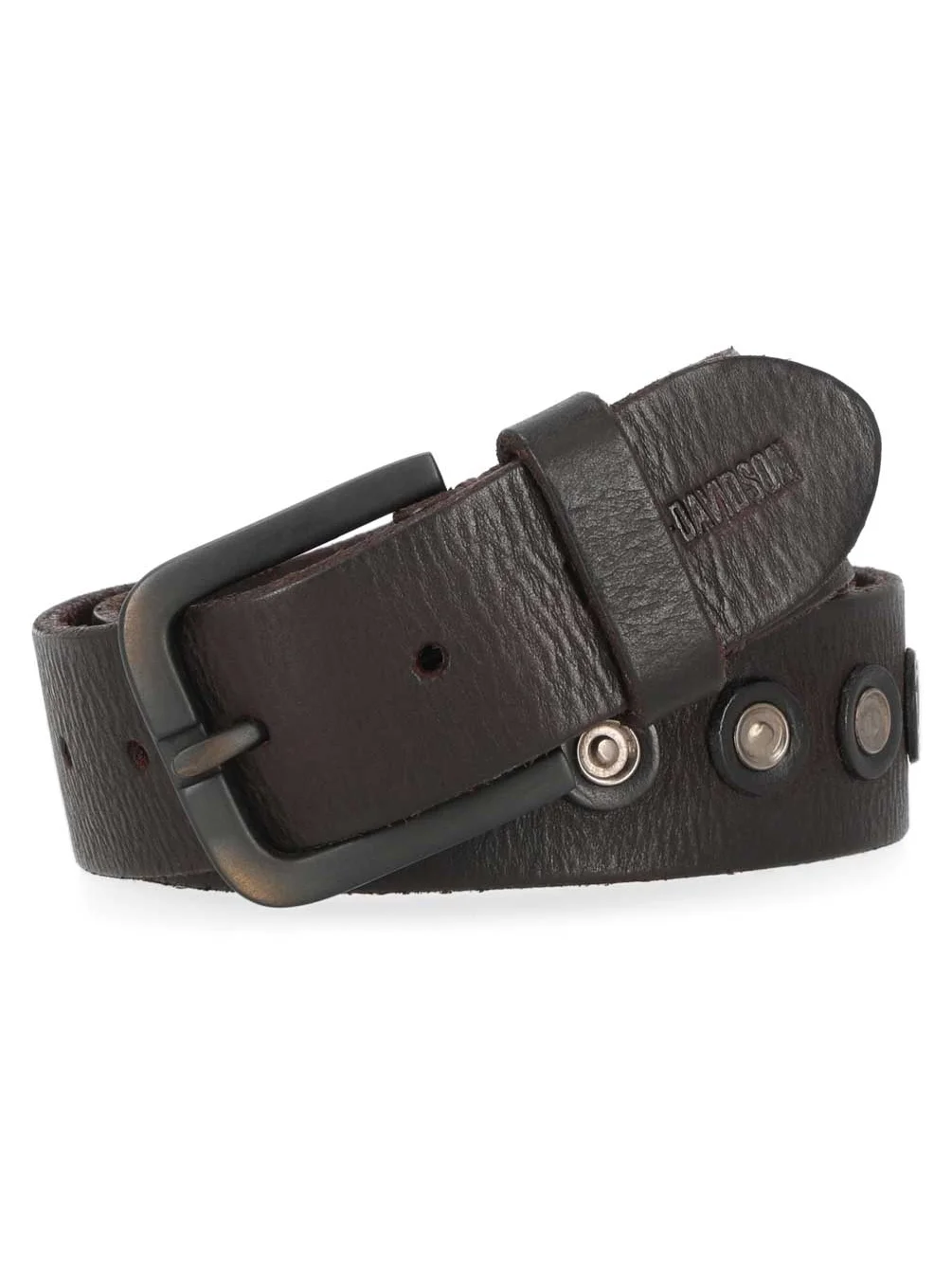 Harley-Davidson Men's Rivet Genuine Leather Belt - Dark Antique Finish (36), Harley Davidson