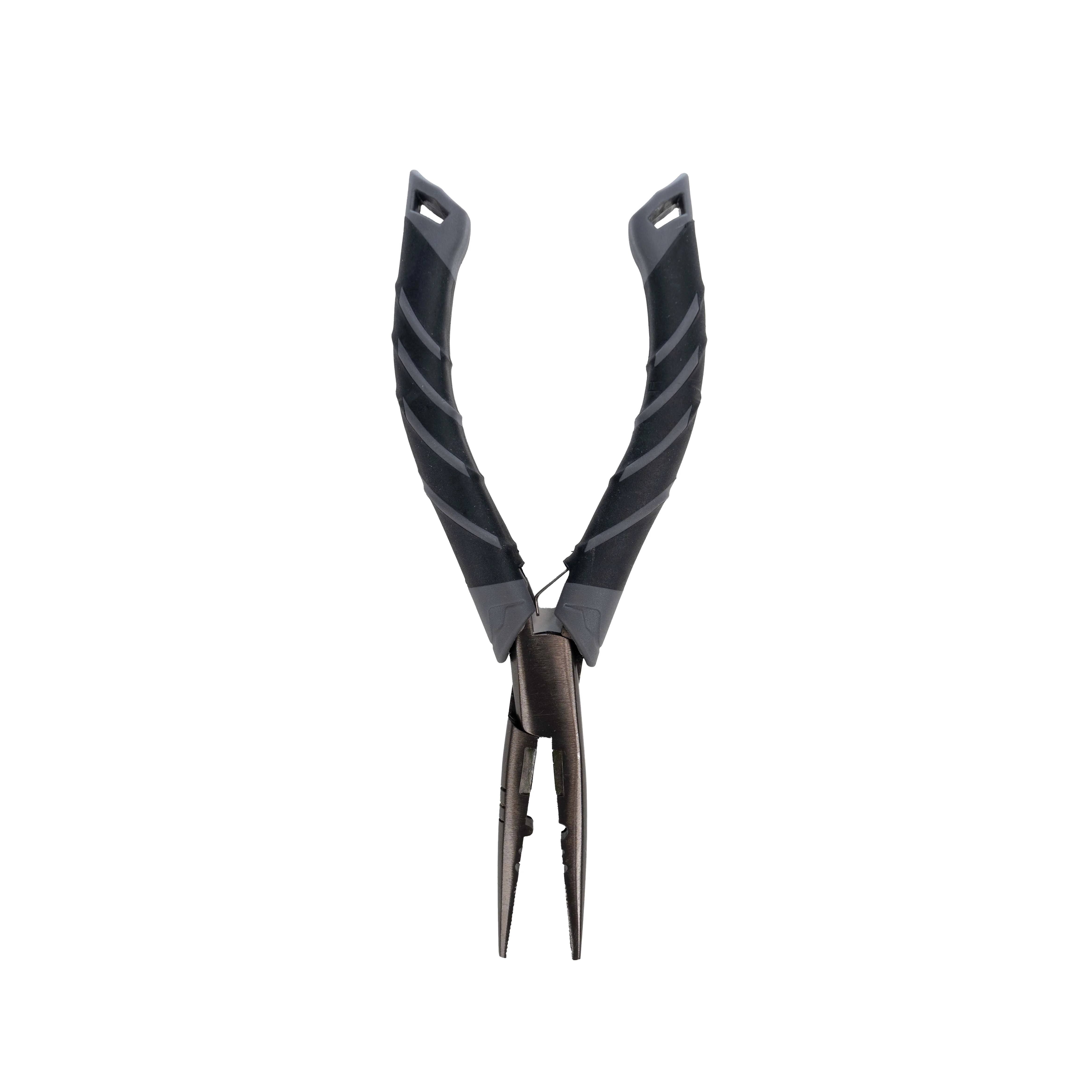 Ozark Trail 6 inch Stainless Steel Pliers with Soft Grip. Fishermans Needle Nose Plier.