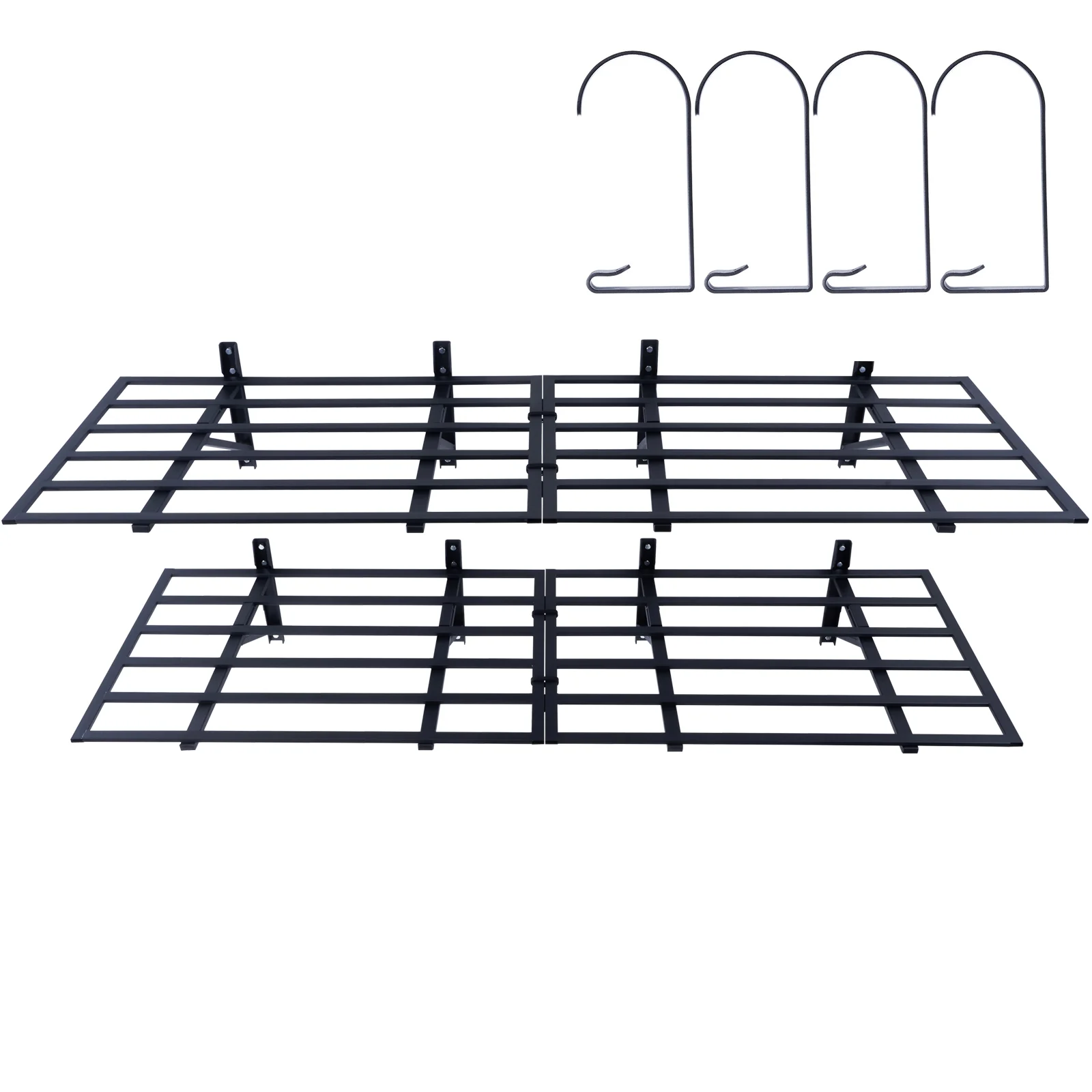 SKYSHALO 2PCS 6x2 ft 'Garage Storage Wall mounted heavy duty shelving rack