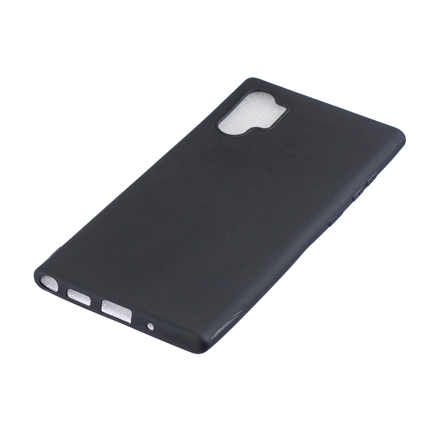 Galaxy Note10+ Plus 5G Case Silicone, Allytech Soft Rubber TPU Wireless Charging Support Shock-Absorption Drop Protection Bumper Defender BacK Cover Case for Samsung Galaxy Note 10 Plus,Black