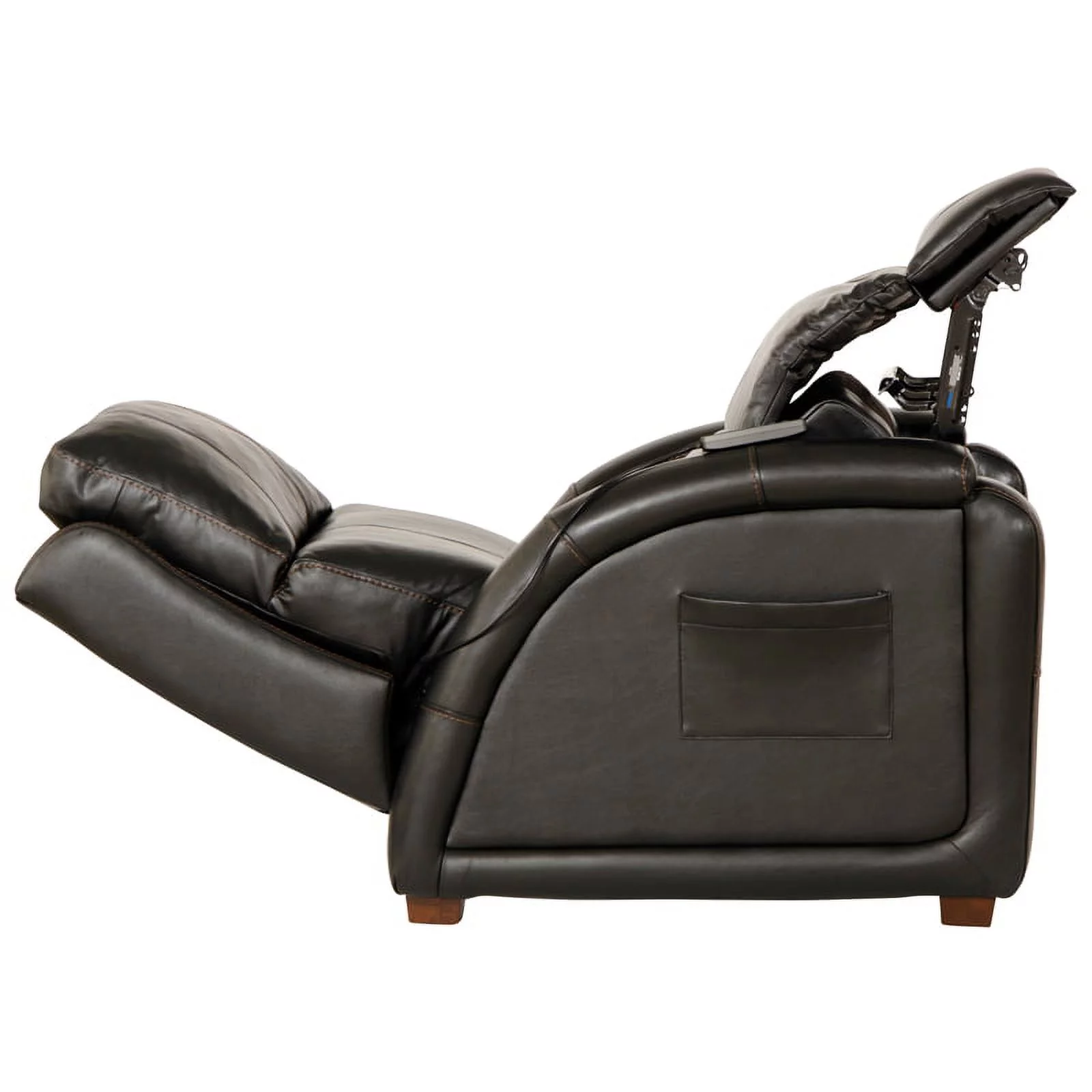 Catnapper Decompress Power Zero Gravity Recliner in Italian Black Leather