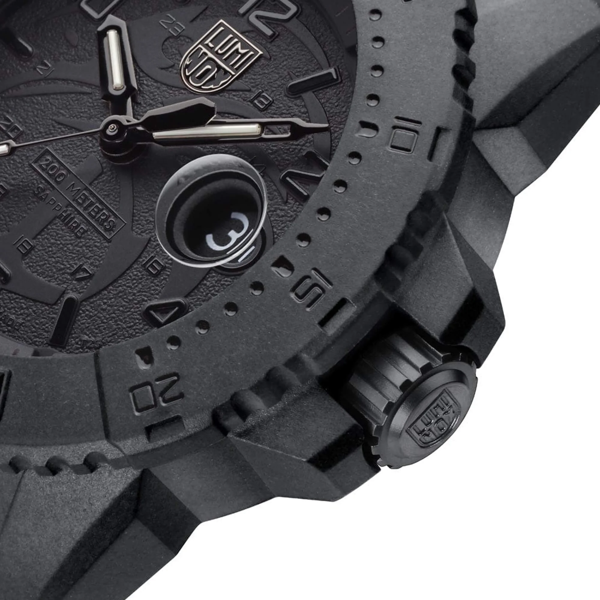 Luminox XS.3601.BO.NSF Men's Navy SEAL Quartz Black Strap Watch