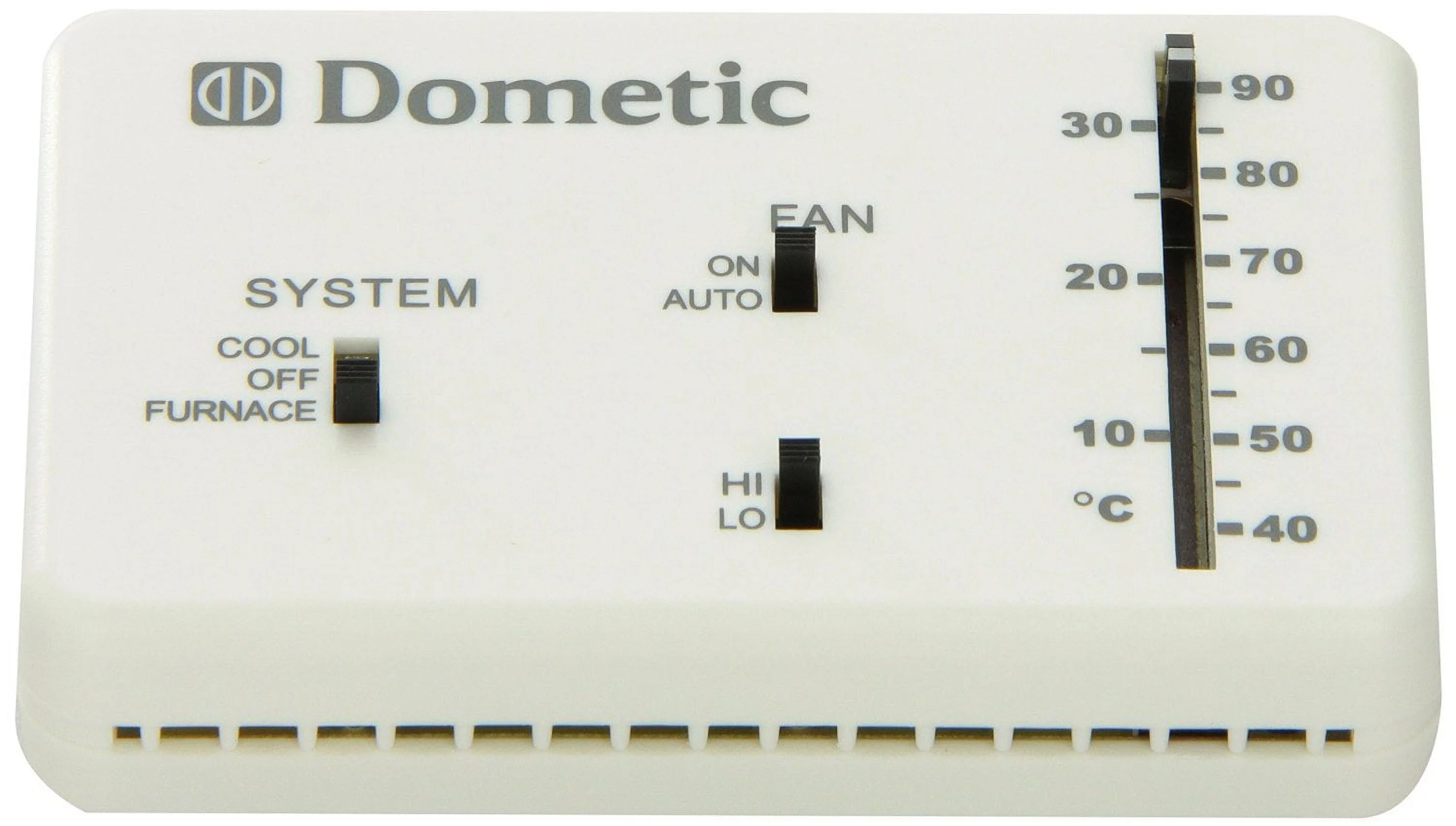 Dometic 3106995.032 Analog Wall Thermostat Only - Polar White