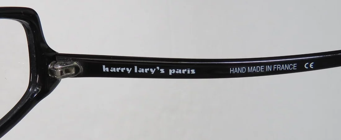 NEW HARRY LARY'S STACEY WOMENS/LADIES DESIGNER FULL-RIM BLACK HOT HANDMADE FROM FRANCE FRAME DEMO LENSES 51-18-0 EYEGLASSES/SPECTACLES
