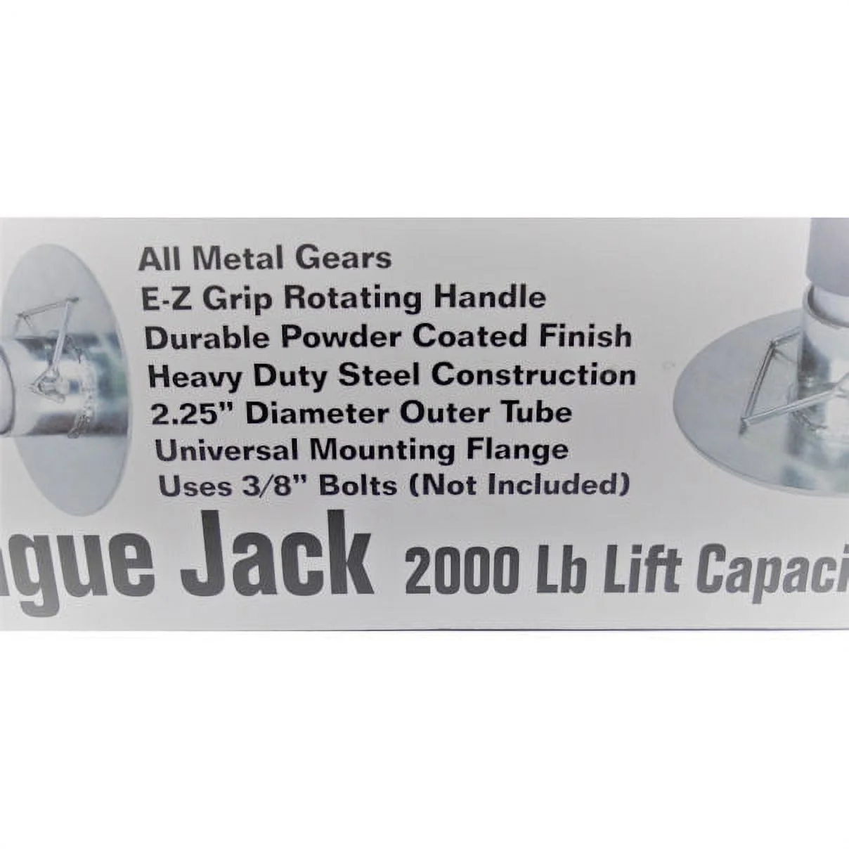 Trailer Life Top Wind Manual 2,000 -lb Capacity Tongue Jack