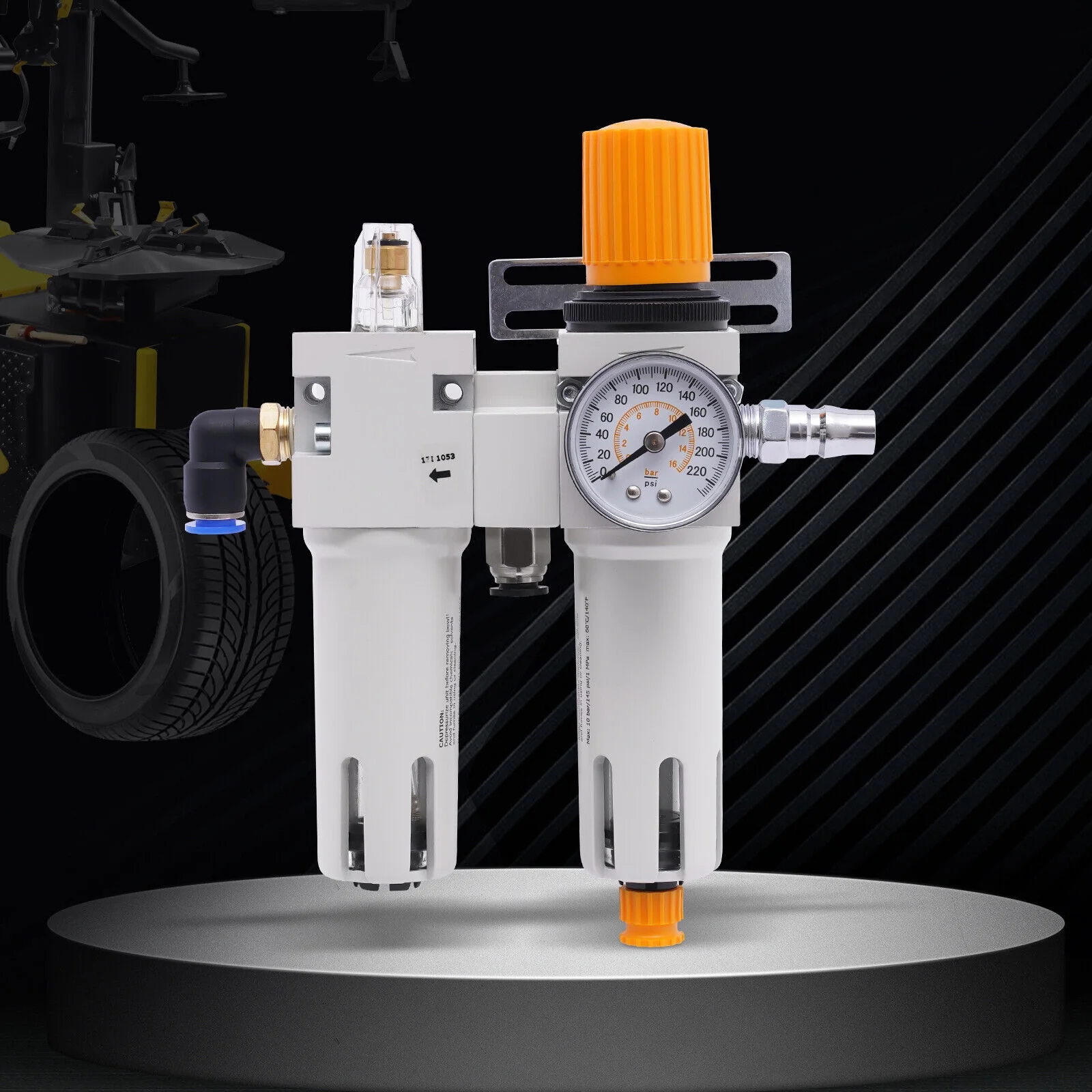 145Psi Air Pressor Oil Water Separator Regulator for Tire Changer Machine Part