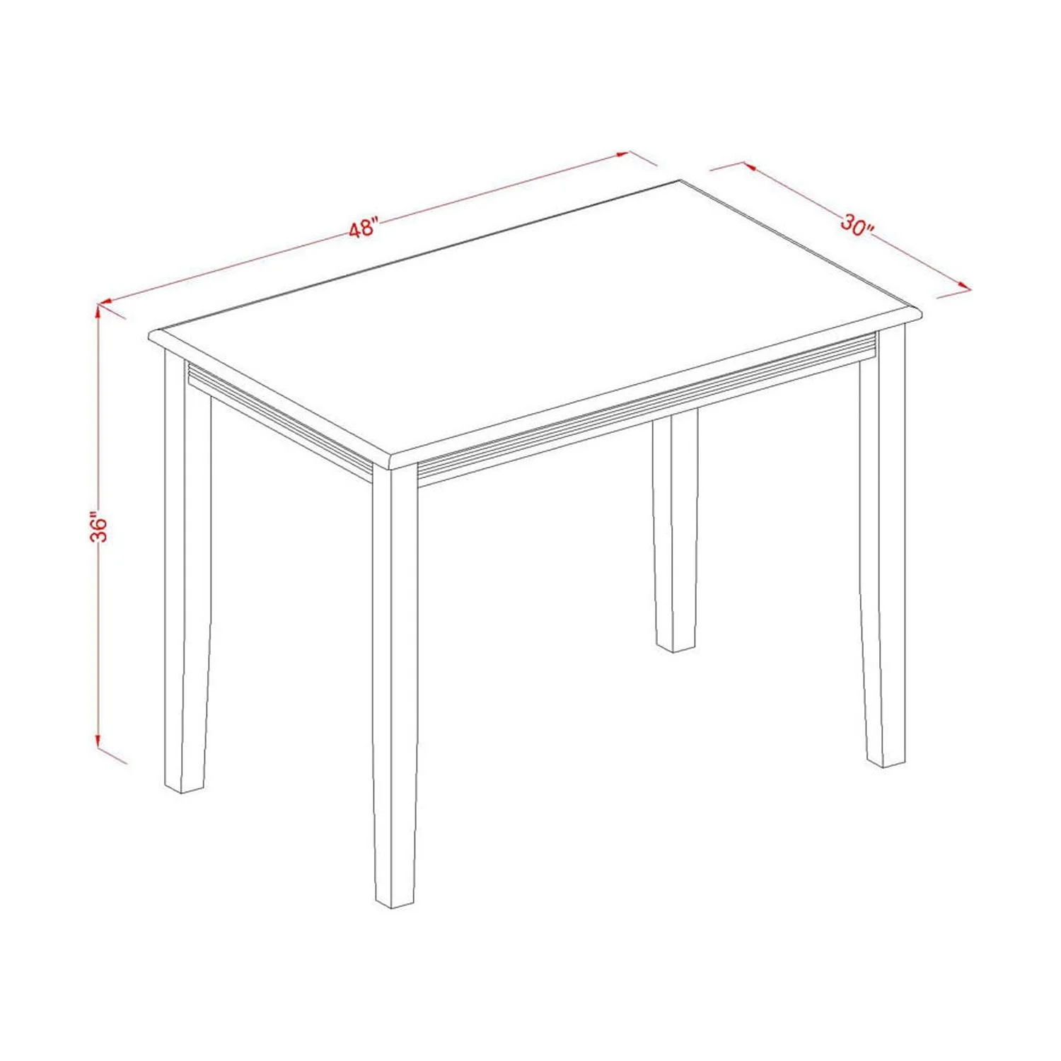 HomeStock Lakefront Luxury Counter Height Table Finished In Buttermilk And Cherry