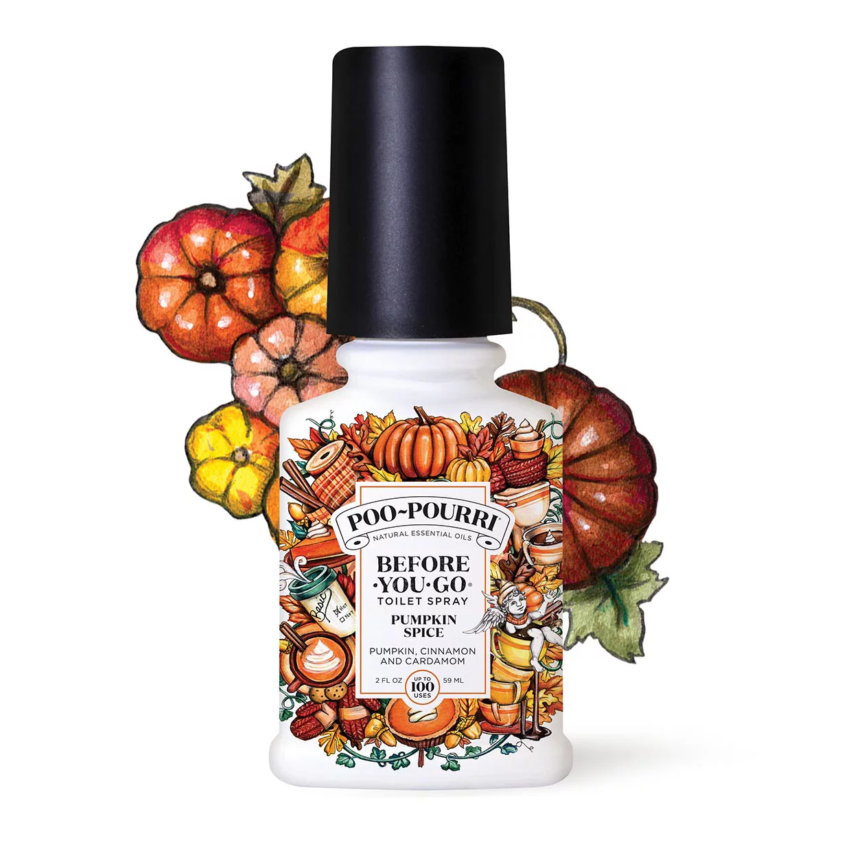Poo~Pourri Pumpkin Spice 2 Fl Oz Fall Toilet Spray