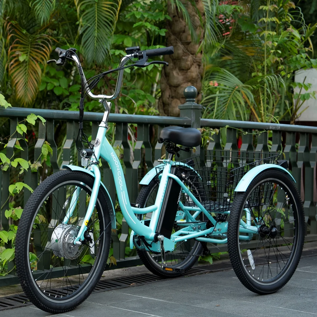 Lilypelle Adult Electric Tricycles,3 Wheel Electric Bike,15.5 Mph Electric Trikes for Seniors,7-Speed & 4 Adjustable Riding Modes Electric Tricycle With 14.5AHRemovable Lithium Battery