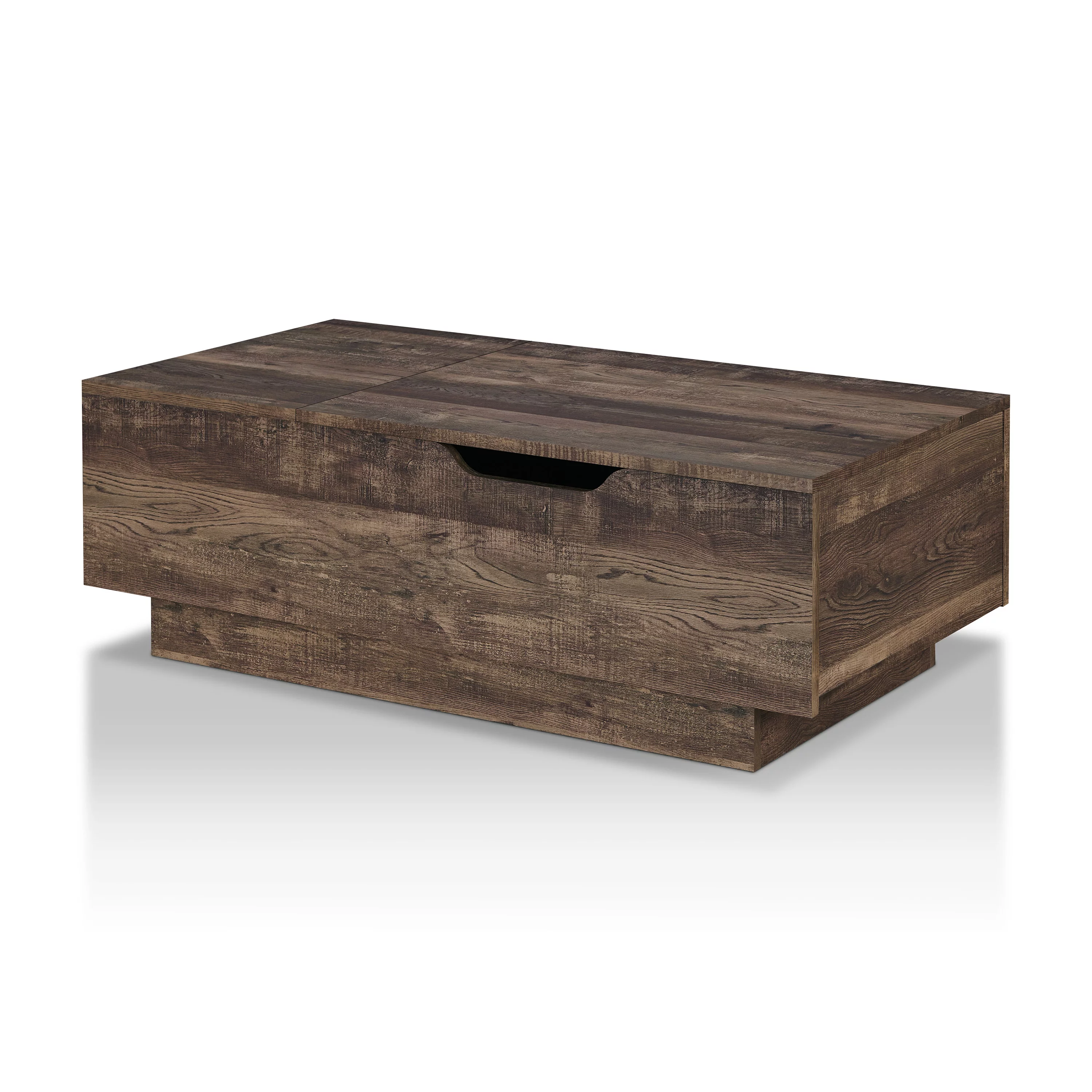 Furniture of America Arbo Lift-Top Coffee Table, Reclaimed Oak