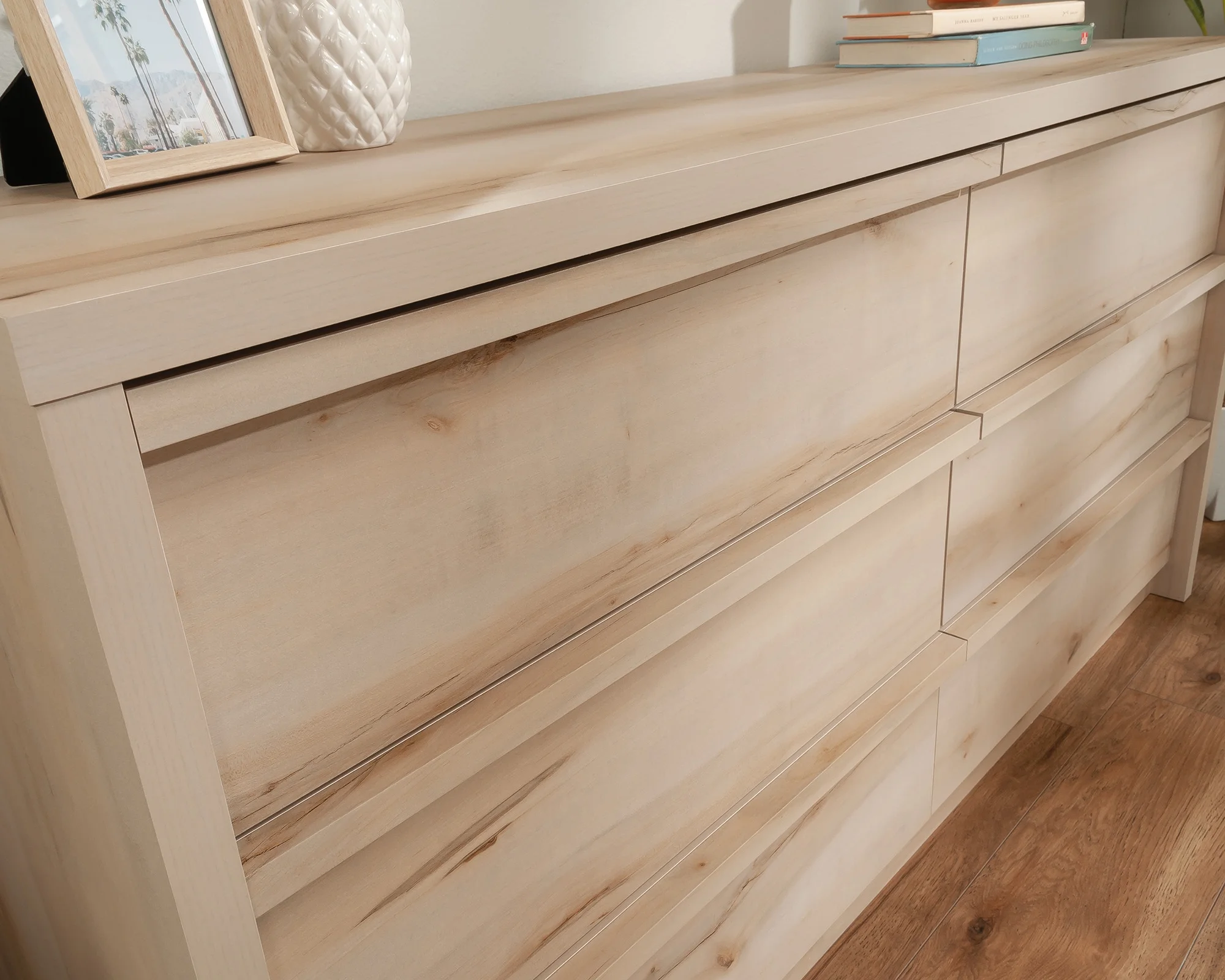 Harvey Park 6-Drawer Bedroom Dresser in Pacific Maple