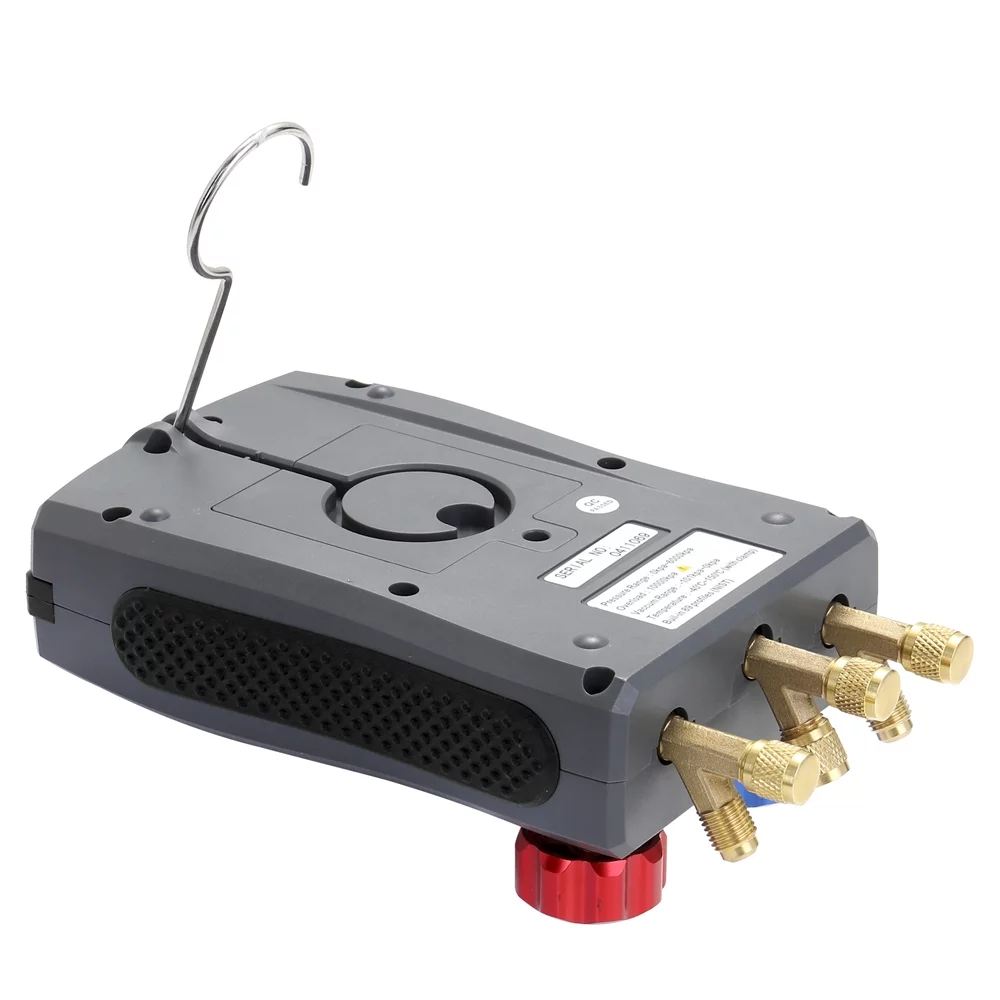 Carevas Pressure Gauge Refrigeration Digital Pressure Manifold Tester Meter Heating Ventilation And Air Conditioning Tester Valves Tool Kit