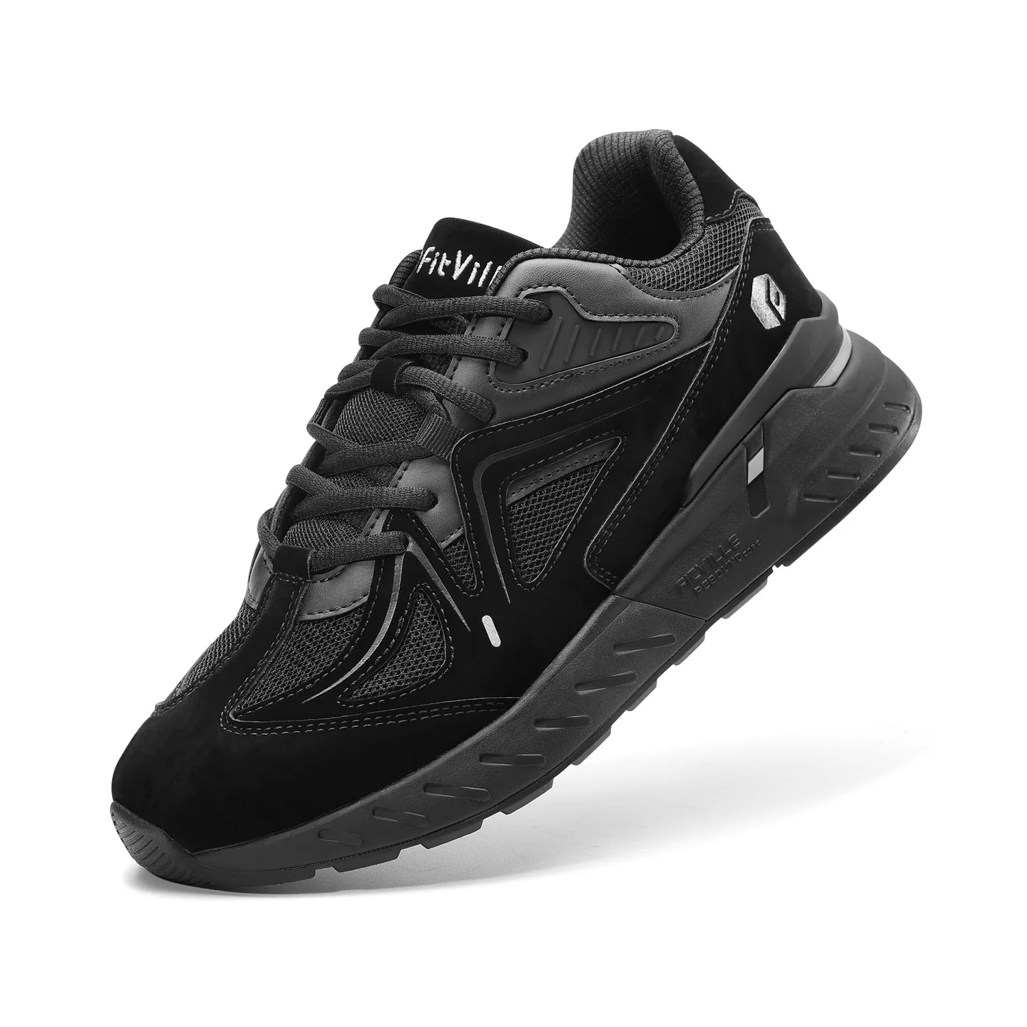 FitVille Extra Wide Womens Walking Shoes Wide Width Sneakers for Flat Foot Plantar Fasciitis Heel Pain Relief - Rebound Core