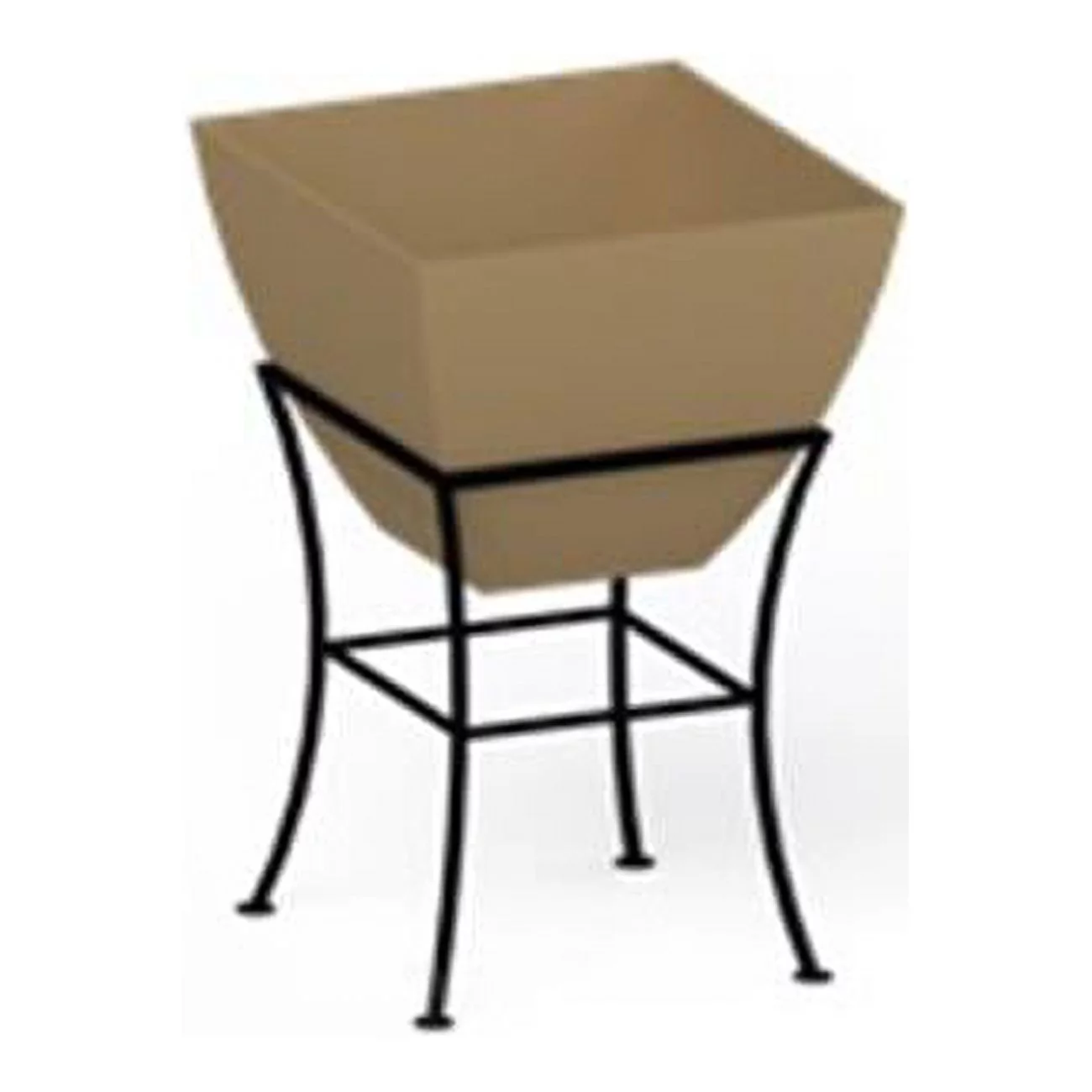 20 in. Square Planter with Stand - Oak