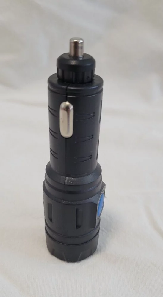 LED Flashlight Compact Mini Super Bright Car Cigarette Lighter Rechargeable 12V
