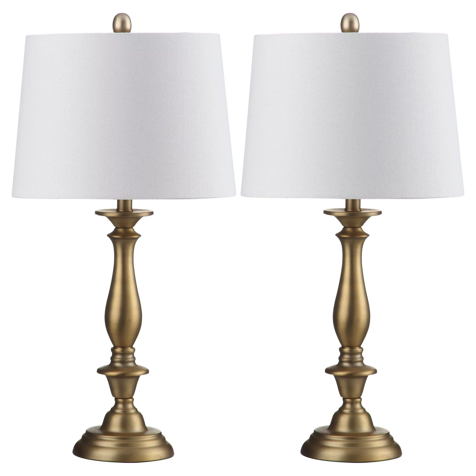 SAFAVIEH Brighton 29 in. H Candlestick Table Lamp, Gold, Set of 2
