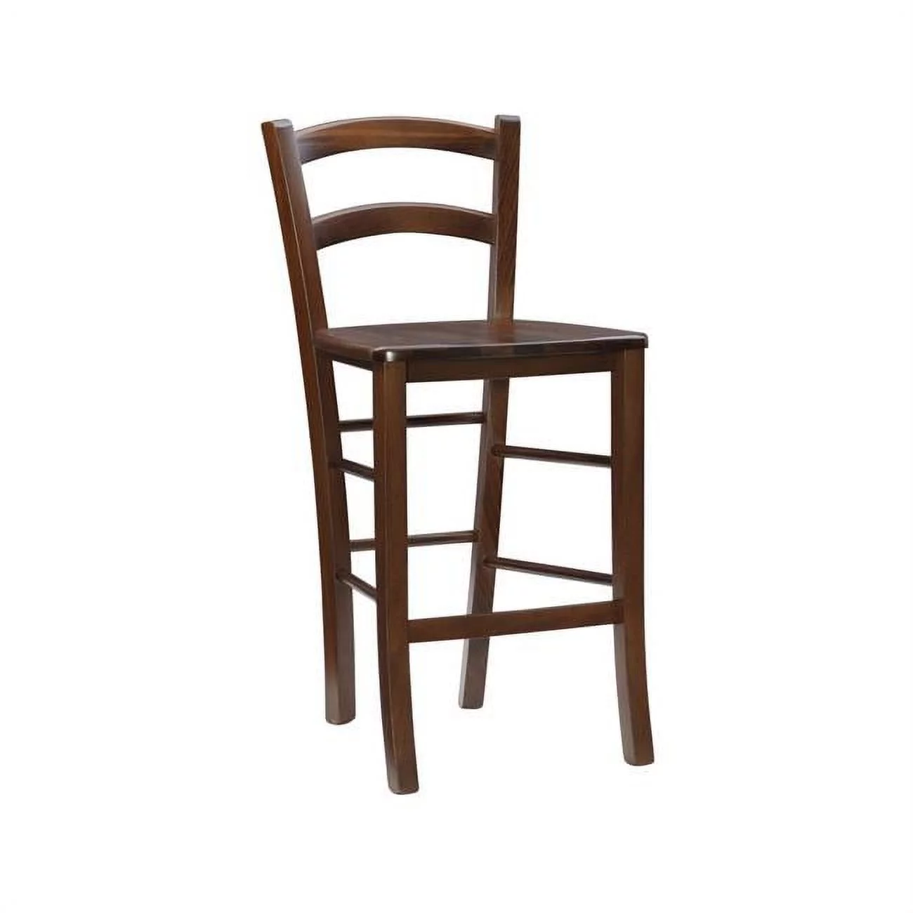 Linon Home Decor  35.50 x 16.50 x 16 in. Emilo Walnut Counter Stool - Set of 2