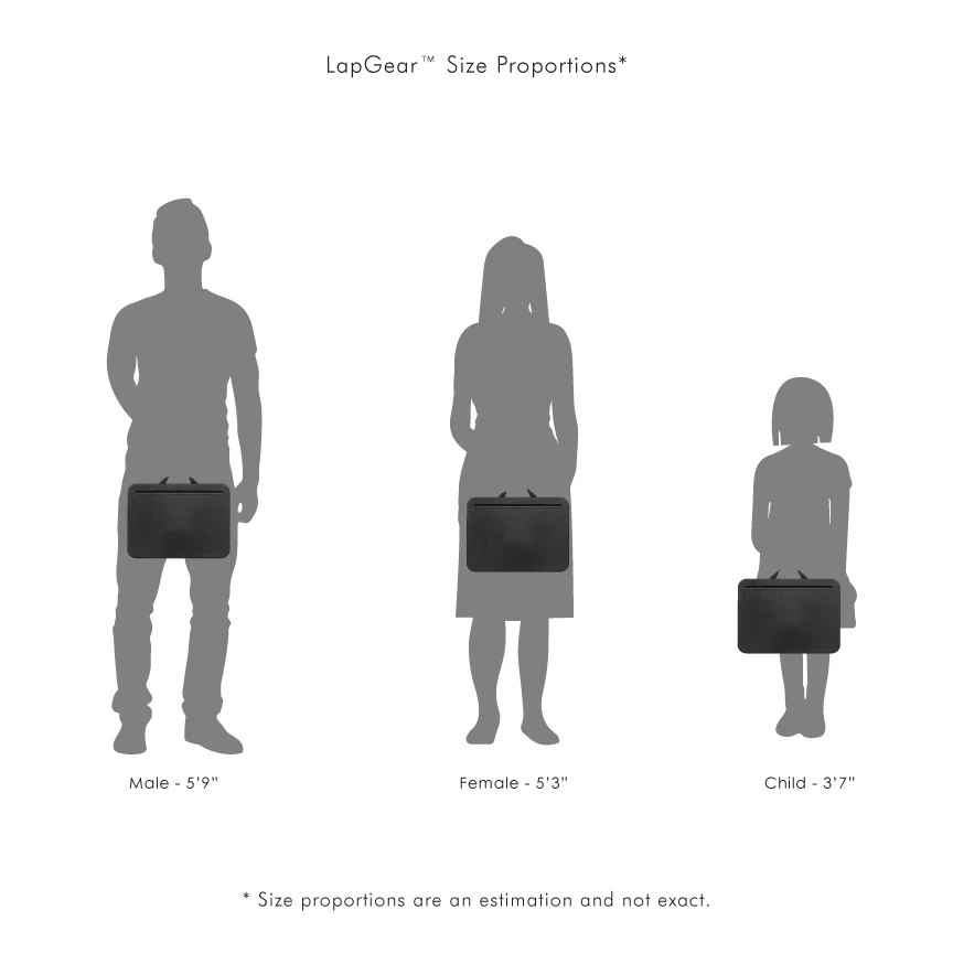 LapGear Compact Lap Desk - Pack of 12 - Black