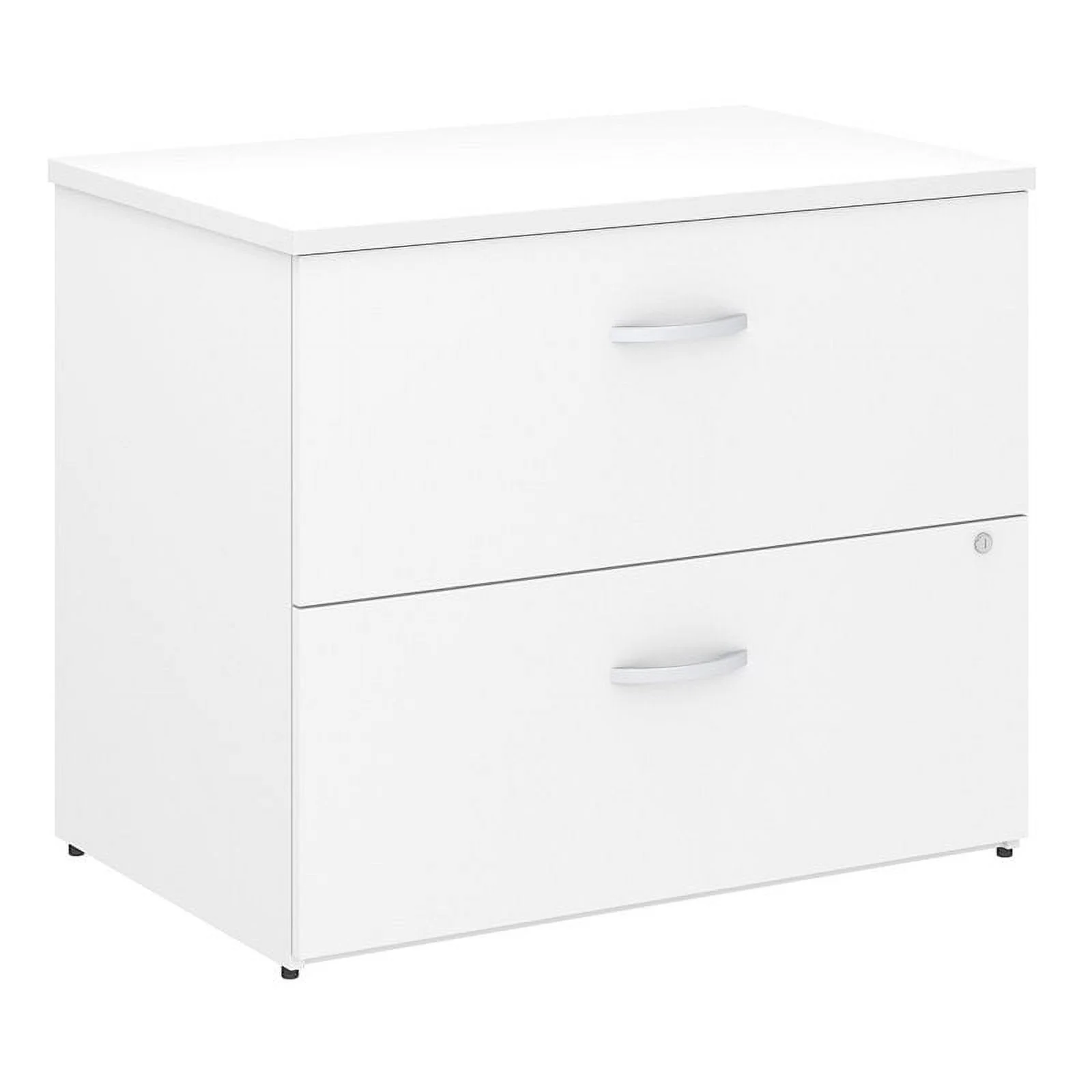 Home Square 2 Piece Lateral Engineered Wood Filing Cabinet Set in White