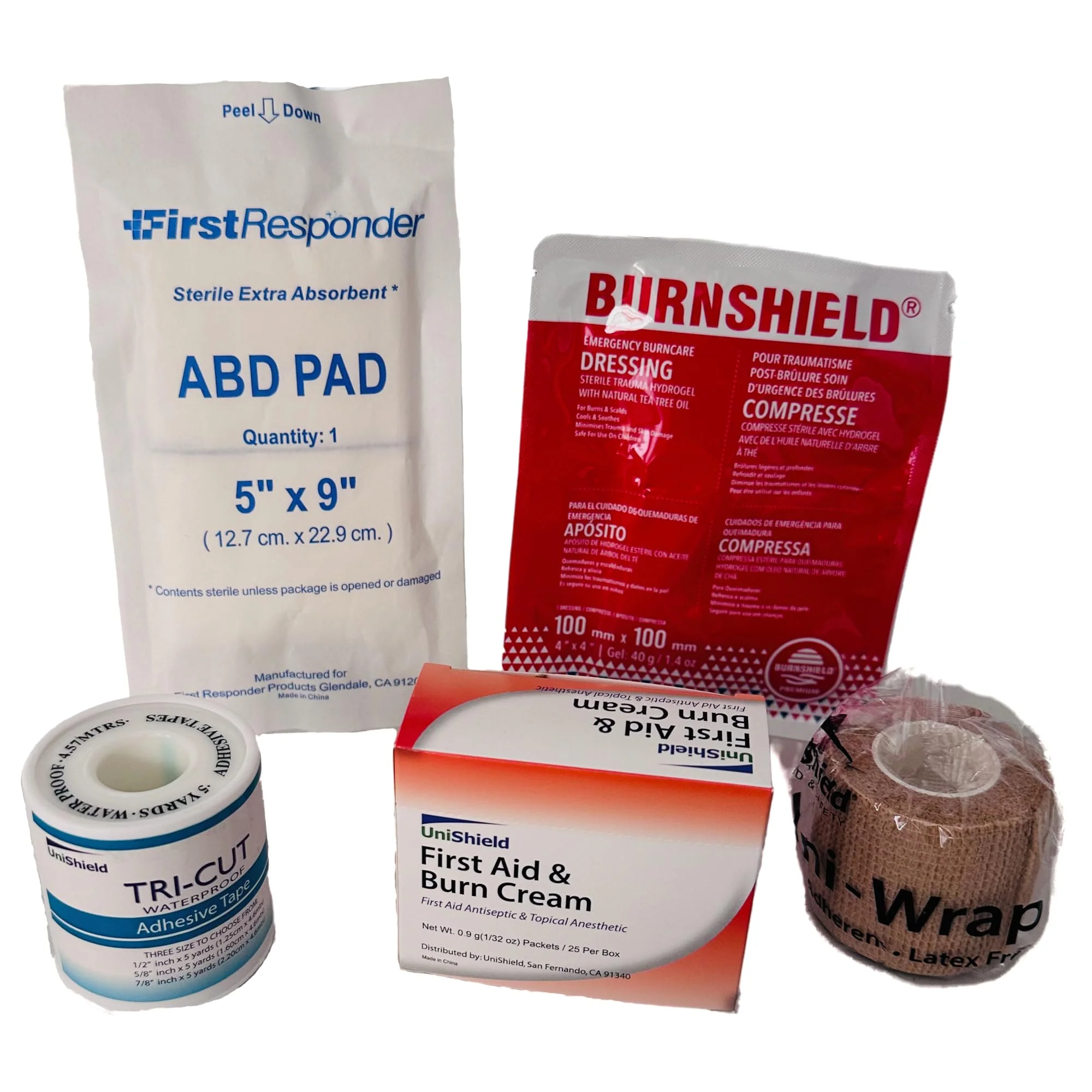 UniShield Antibiotic, Emergency Metal First Aid Wall Mountable Cabinet, 1500 Pcs