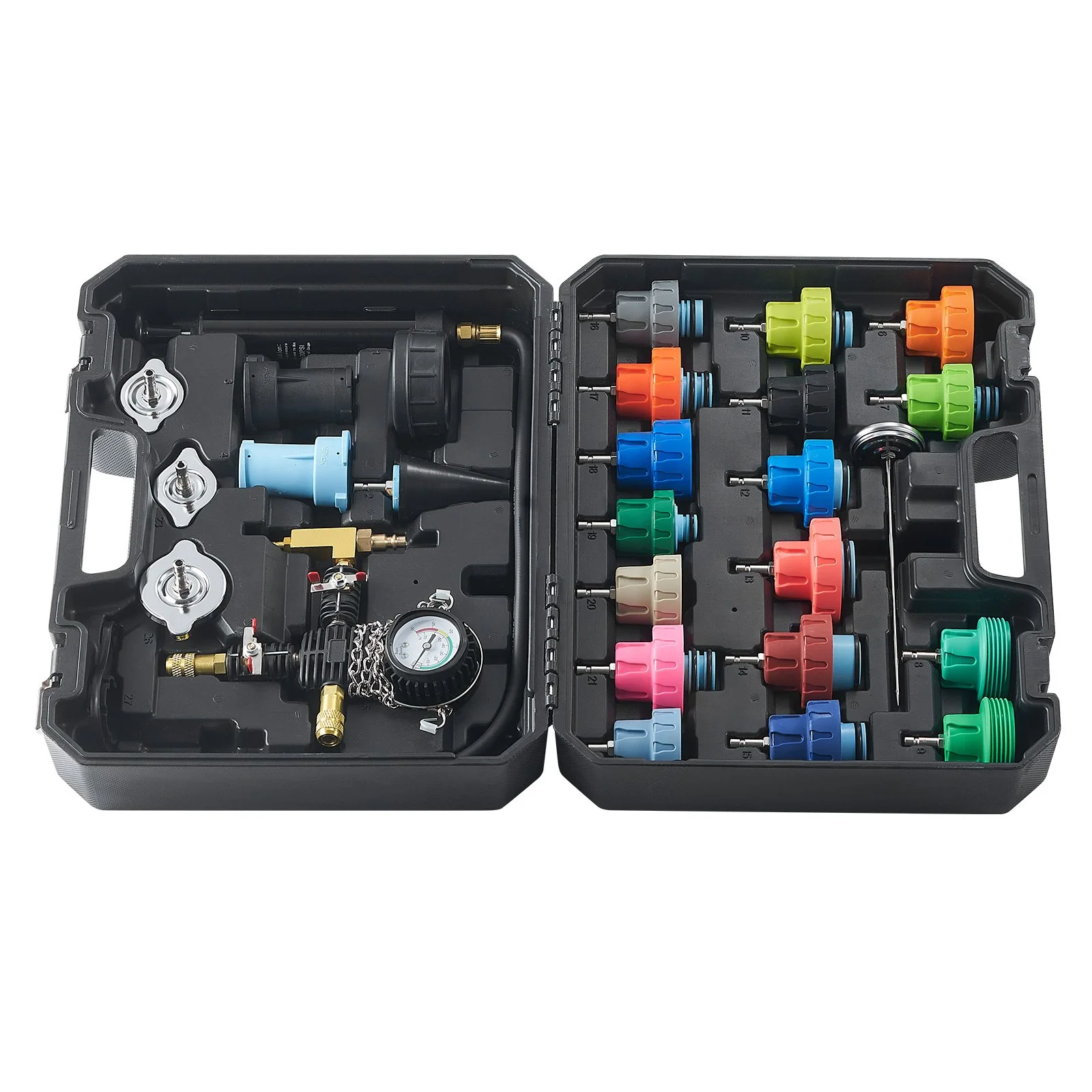 VEVOR 28-Piece Radiator Pressure Tester and Coolant Vacuum Purge & Refill Kit with Adapters