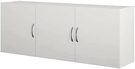 GEROBOOM Engineered Wood Transitional 54" Wall Cabinet in White