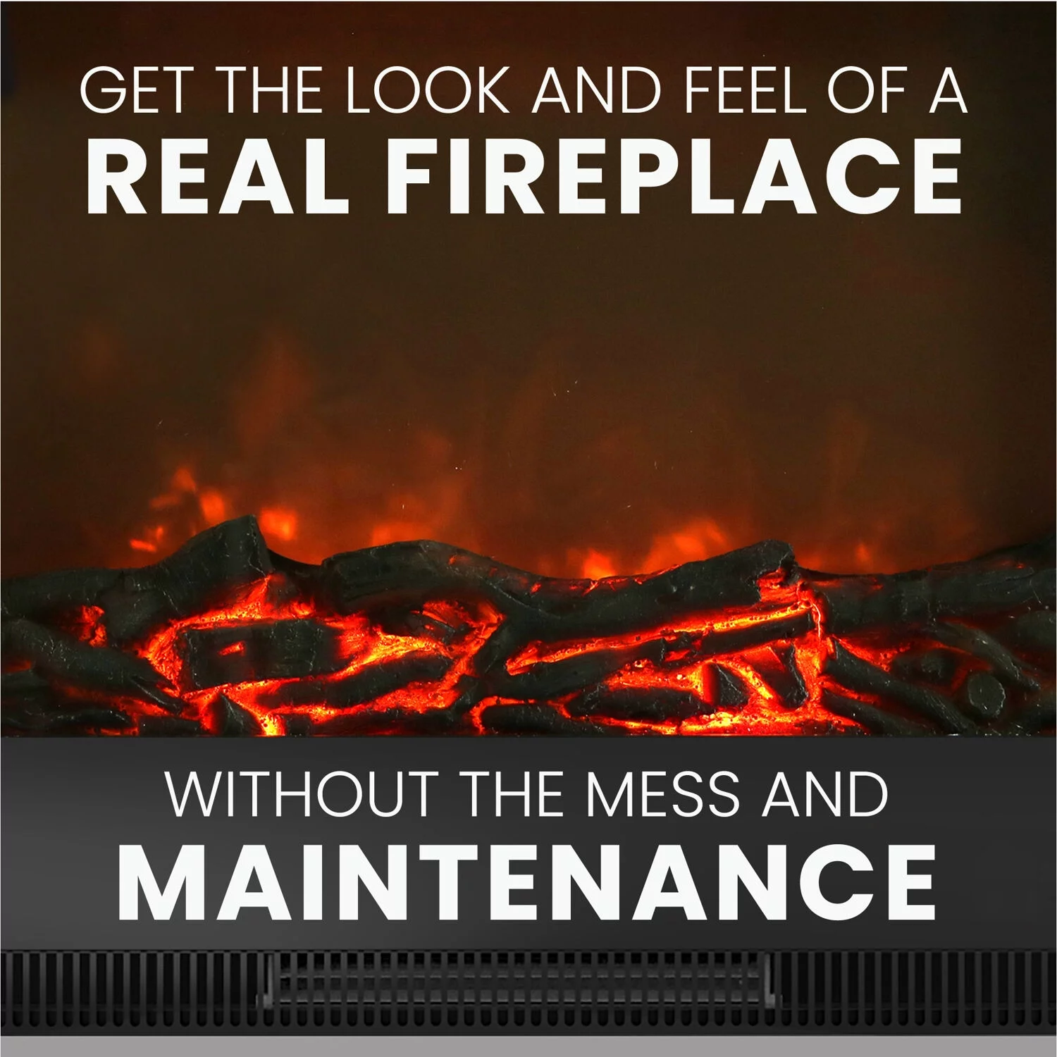 Cambridge Savona Electric Fireplace Heater with 59