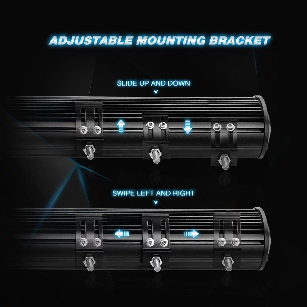 LED Light Bar Nilight 26Inch Triple Row Flood Spot Combo Beam Led Bar Driving Lights Boat Lights Led Off Road Lights for Trucks,2 Years Warranty